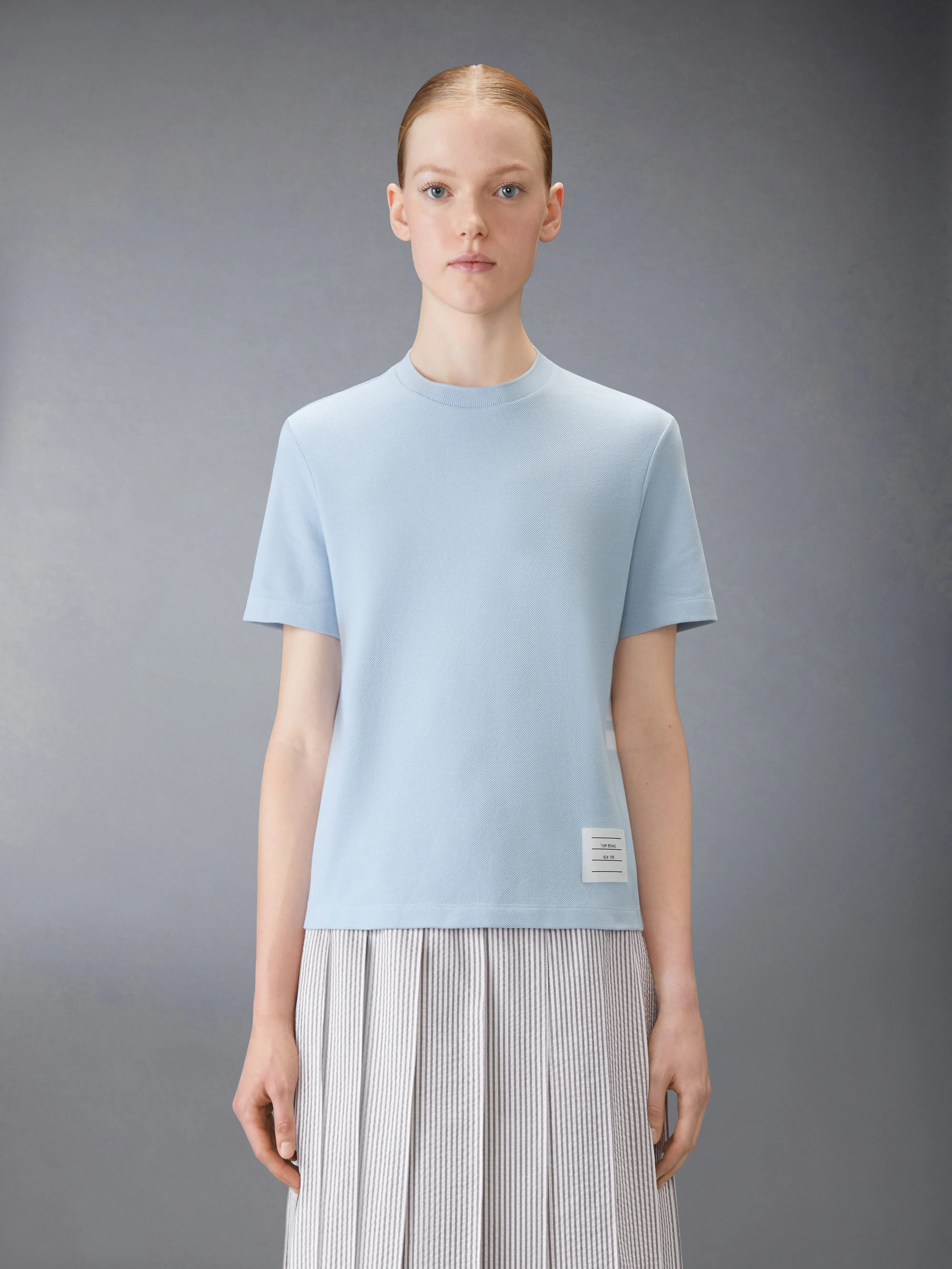 CLASSIC PIQUE 4-BAR TEE sold by Thom Browne