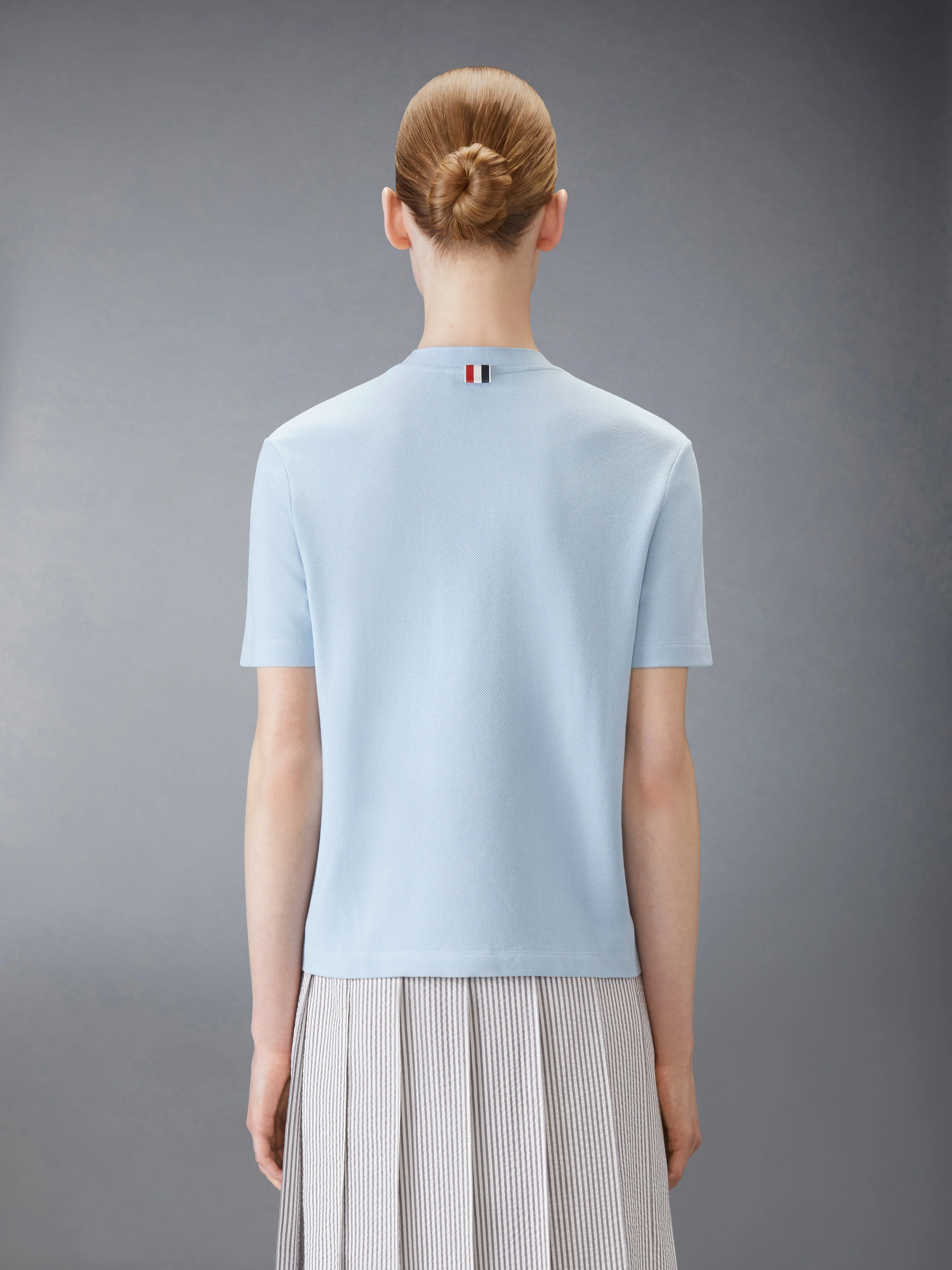 CLASSIC PIQUE 4-BAR TEE sold by Thom Browne product image thumbnail 2