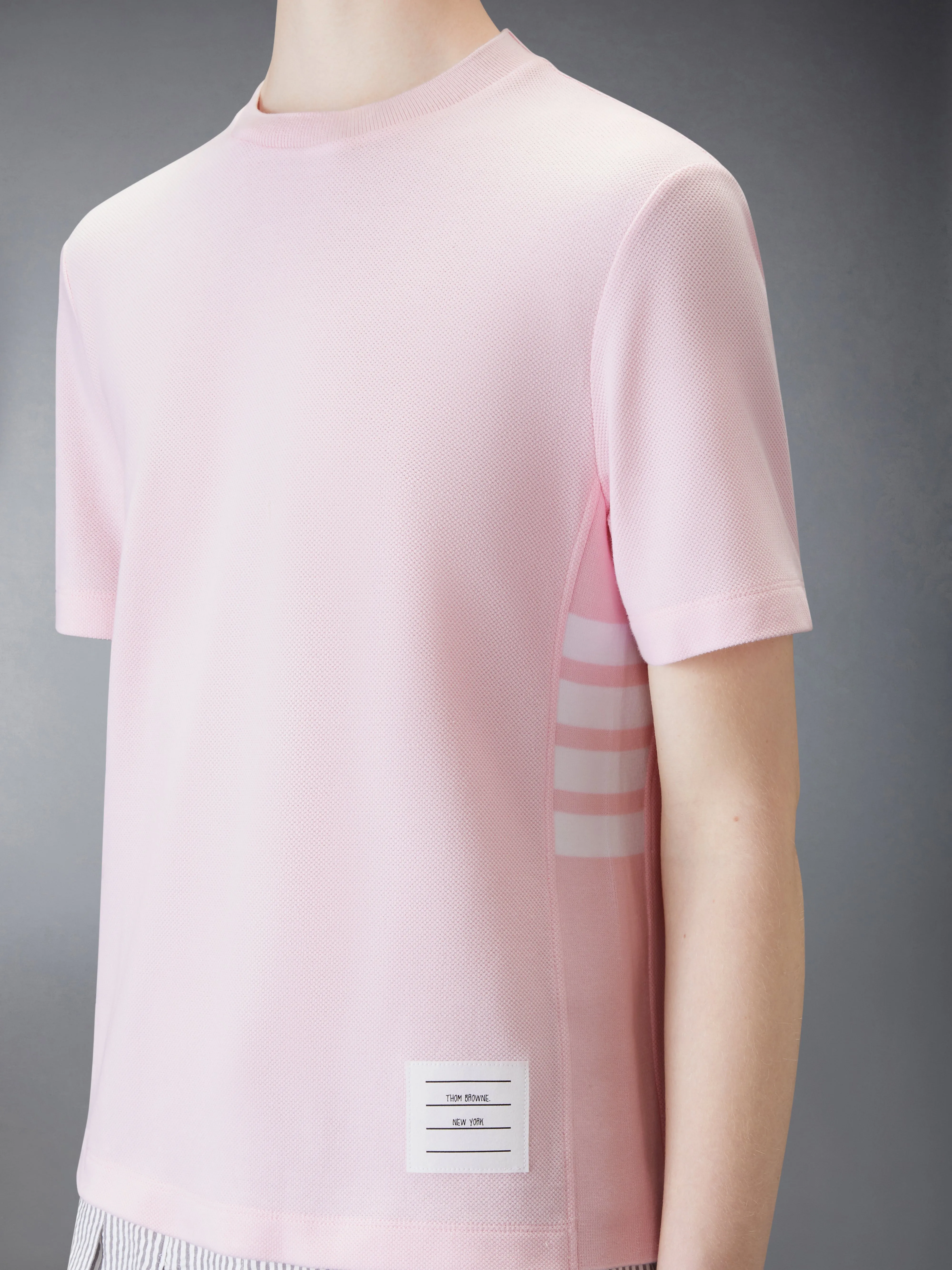CLASSIC PIQUE 4-BAR TEE sold by Thom Browne product image thumbnail 5