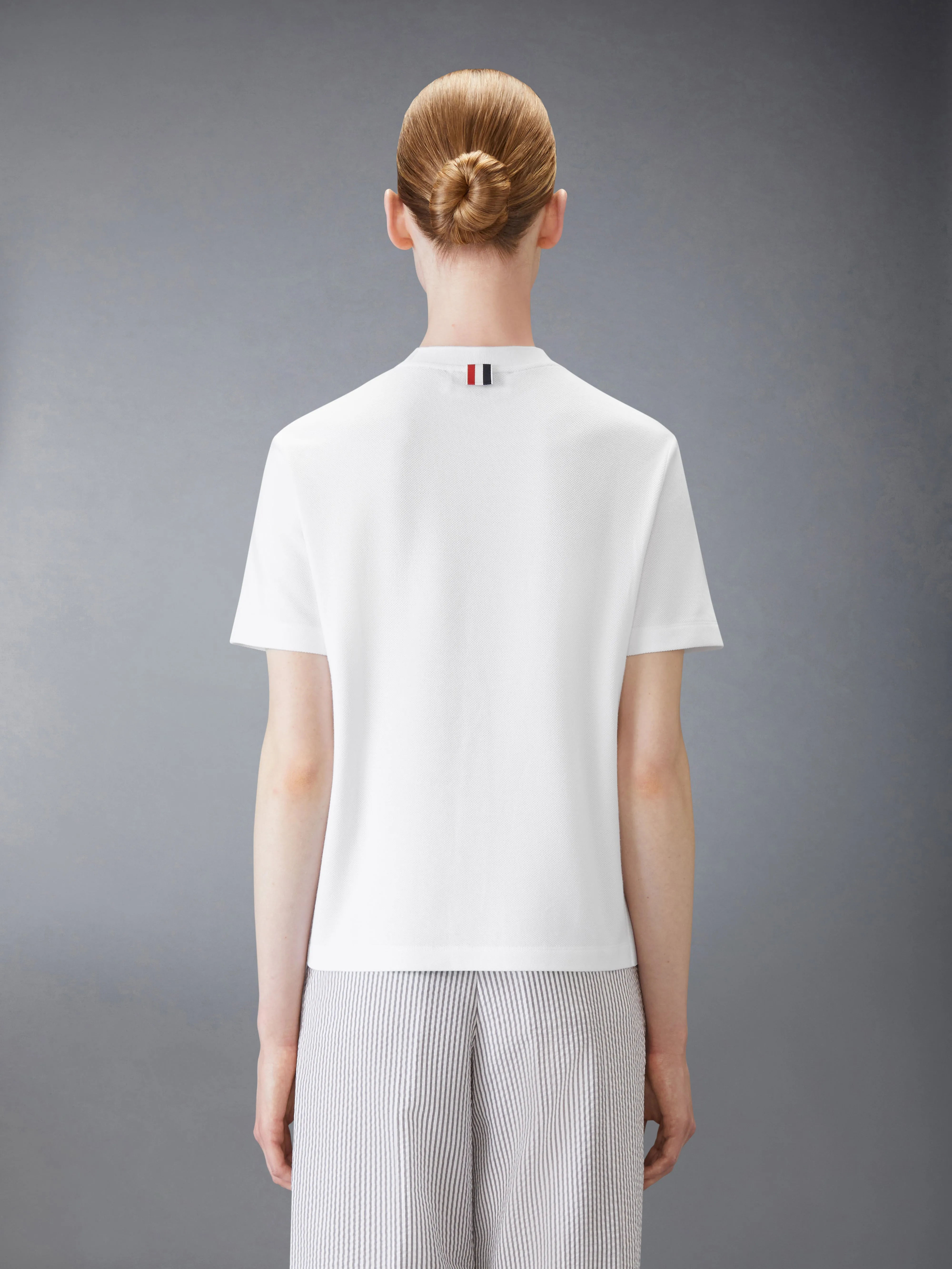 CLASSIC PIQUE 4-BAR TEE sold by Thom Browne product image thumbnail 2