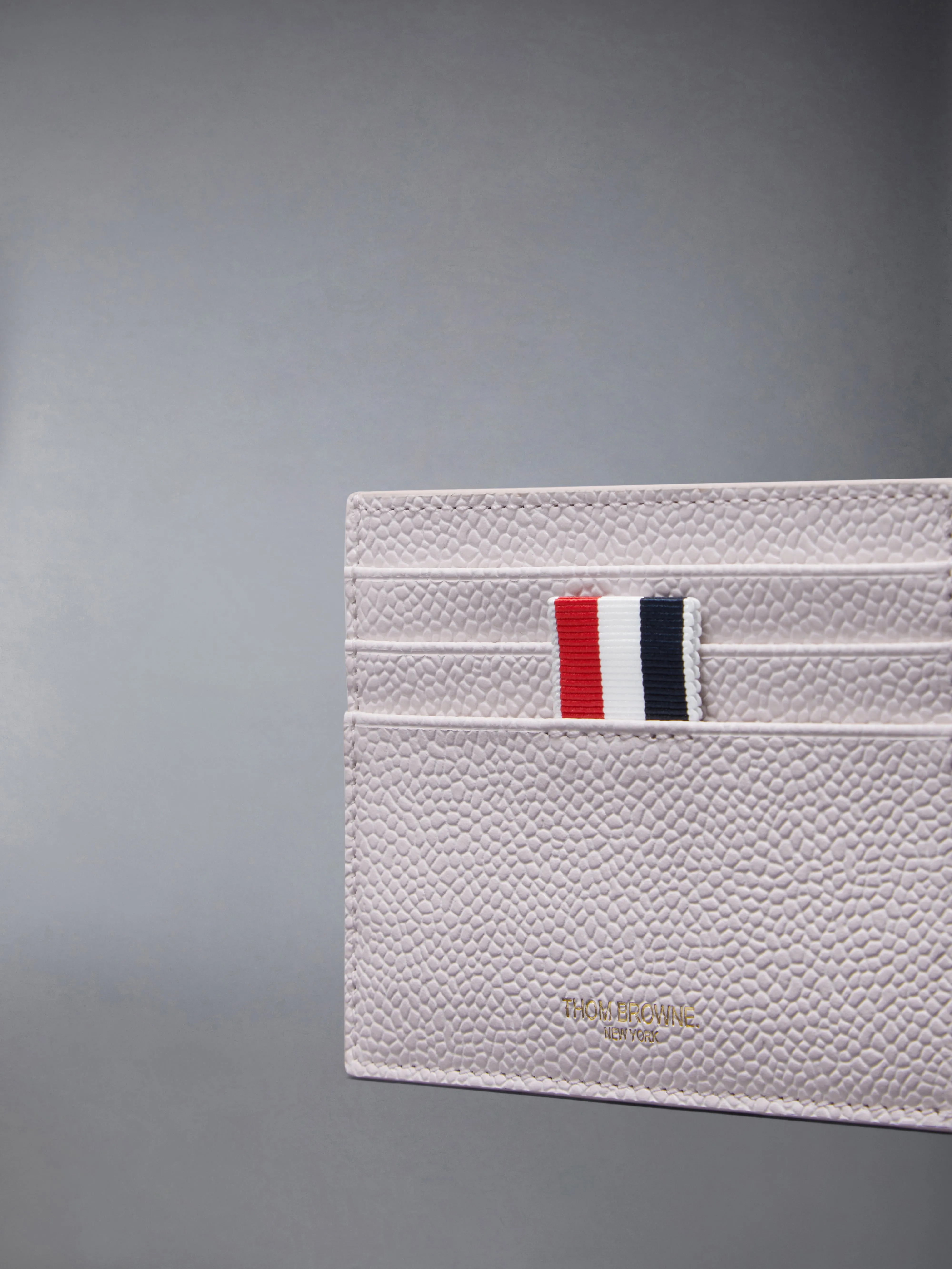PEBBLE GRAIN NOTE COMPARTMENT CARD HOLDER sold by Thom Browne product image thumbnail 4