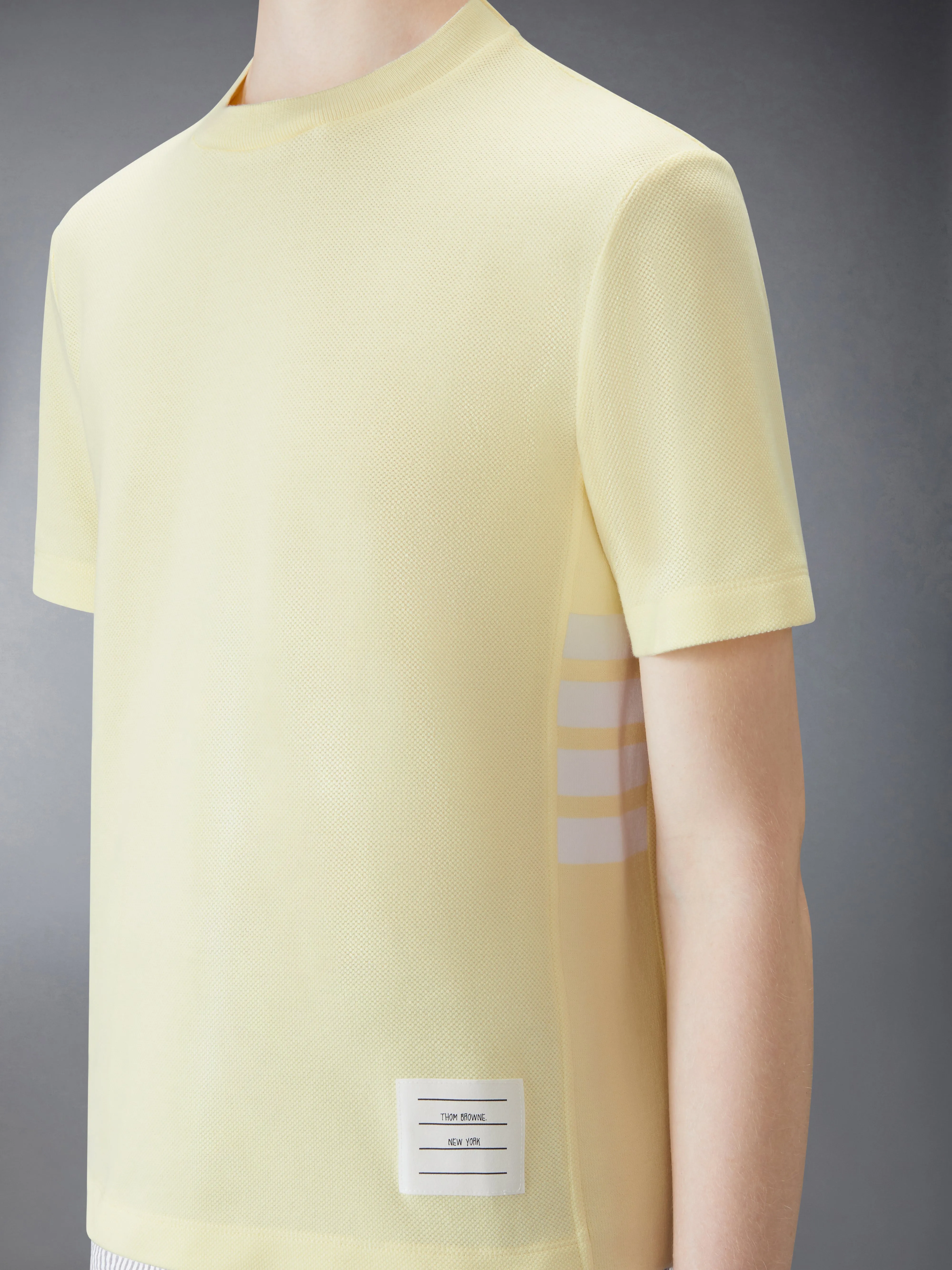CLASSIC PIQUE 4-BAR TEE sold by Thom Browne product image thumbnail 5