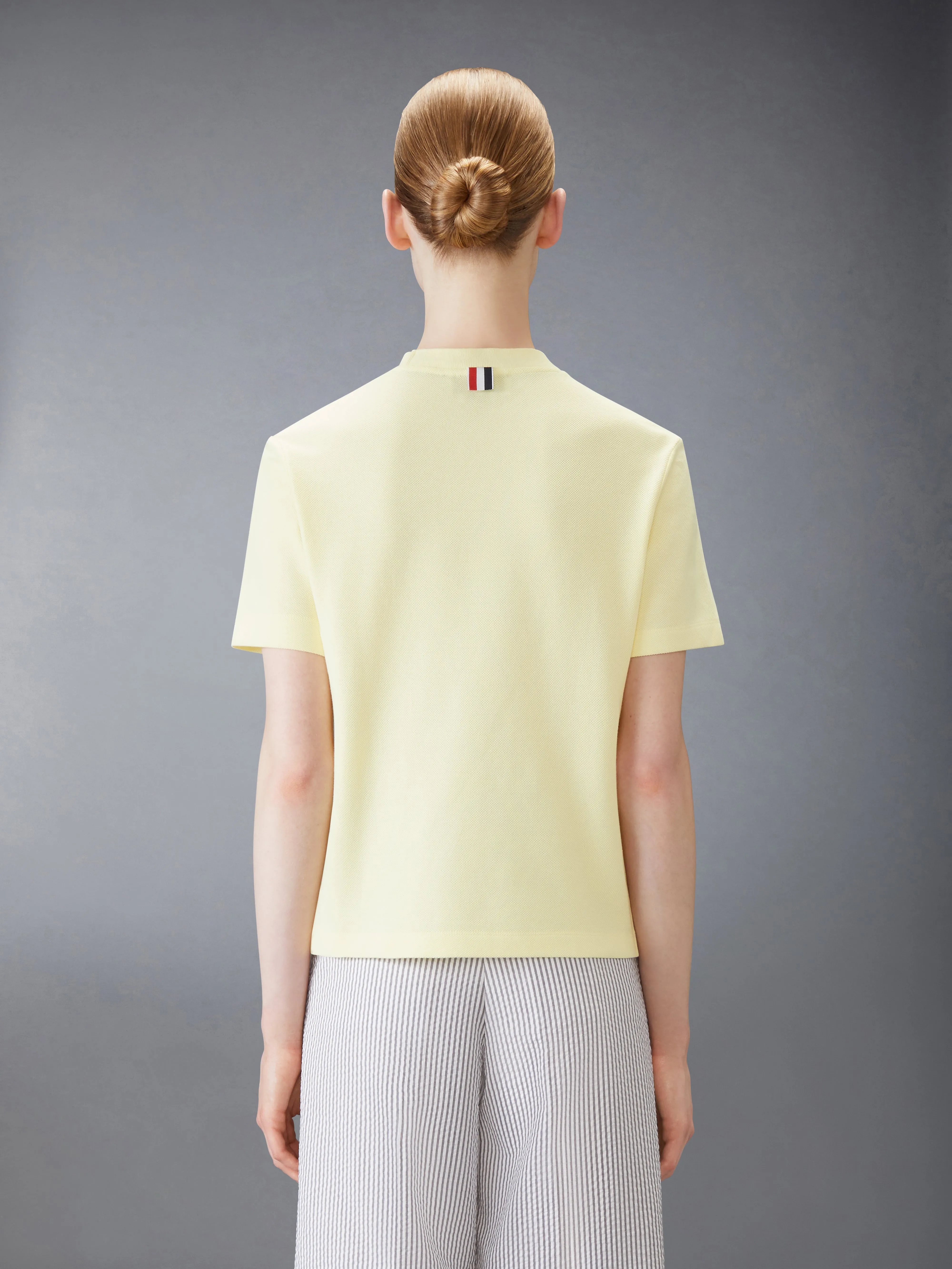 CLASSIC PIQUE 4-BAR TEE sold by Thom Browne product image thumbnail 2
