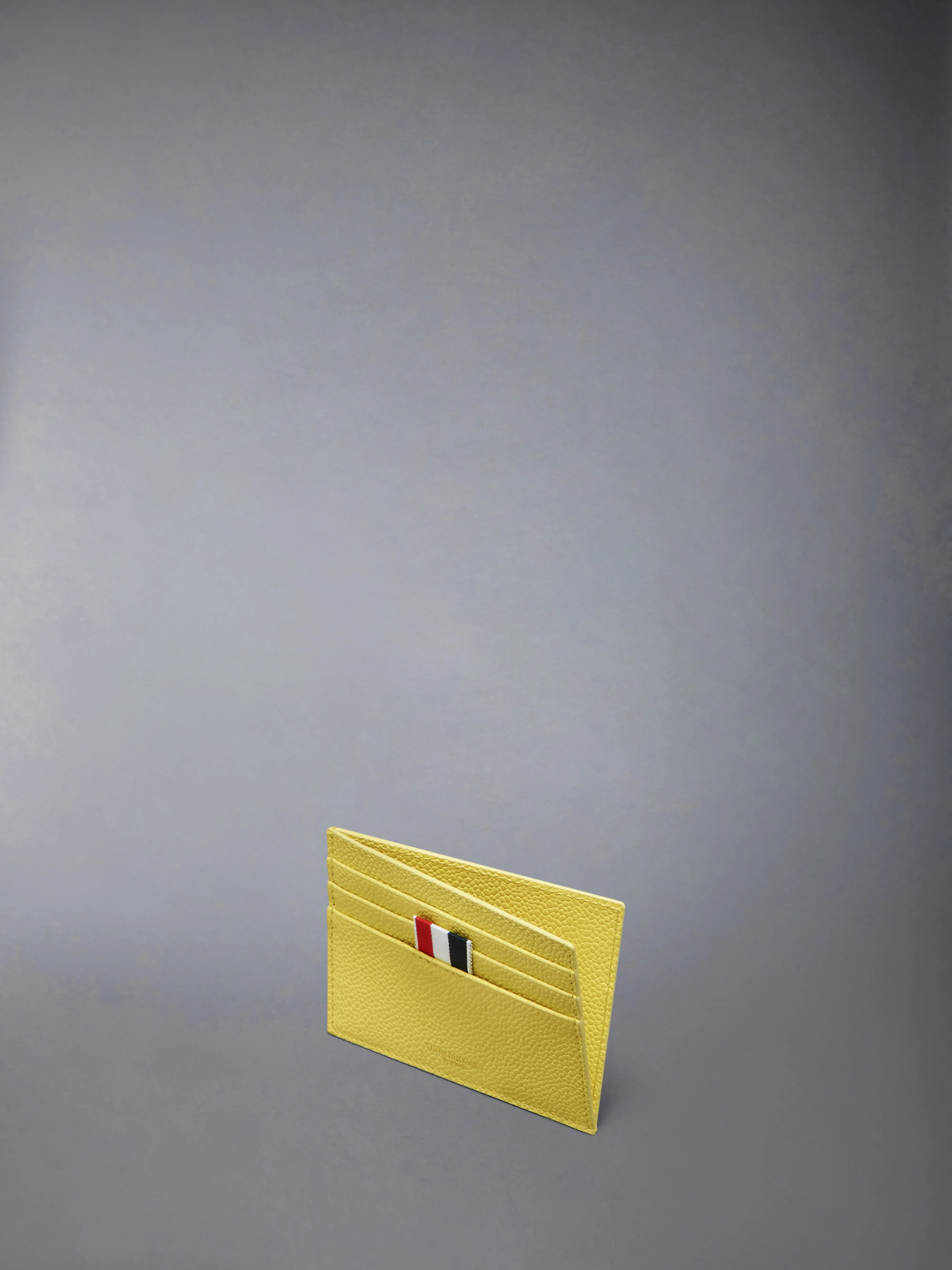 PEBBLE GRAIN NOTE COMPARTMENT CARD HOLDER sold by Thom Browne product image thumbnail 3