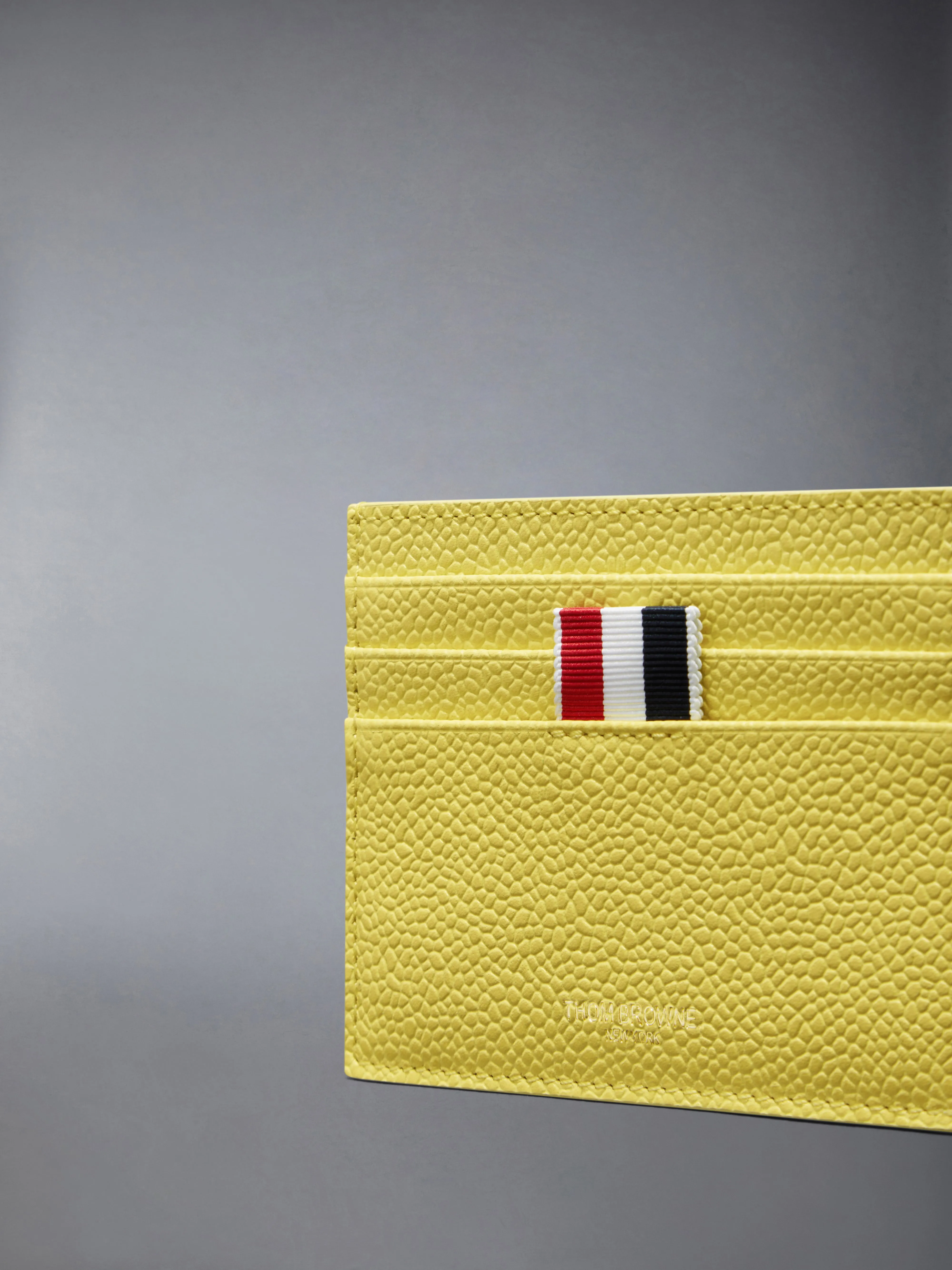 PEBBLE GRAIN NOTE COMPARTMENT CARD HOLDER sold by Thom Browne product image thumbnail 4