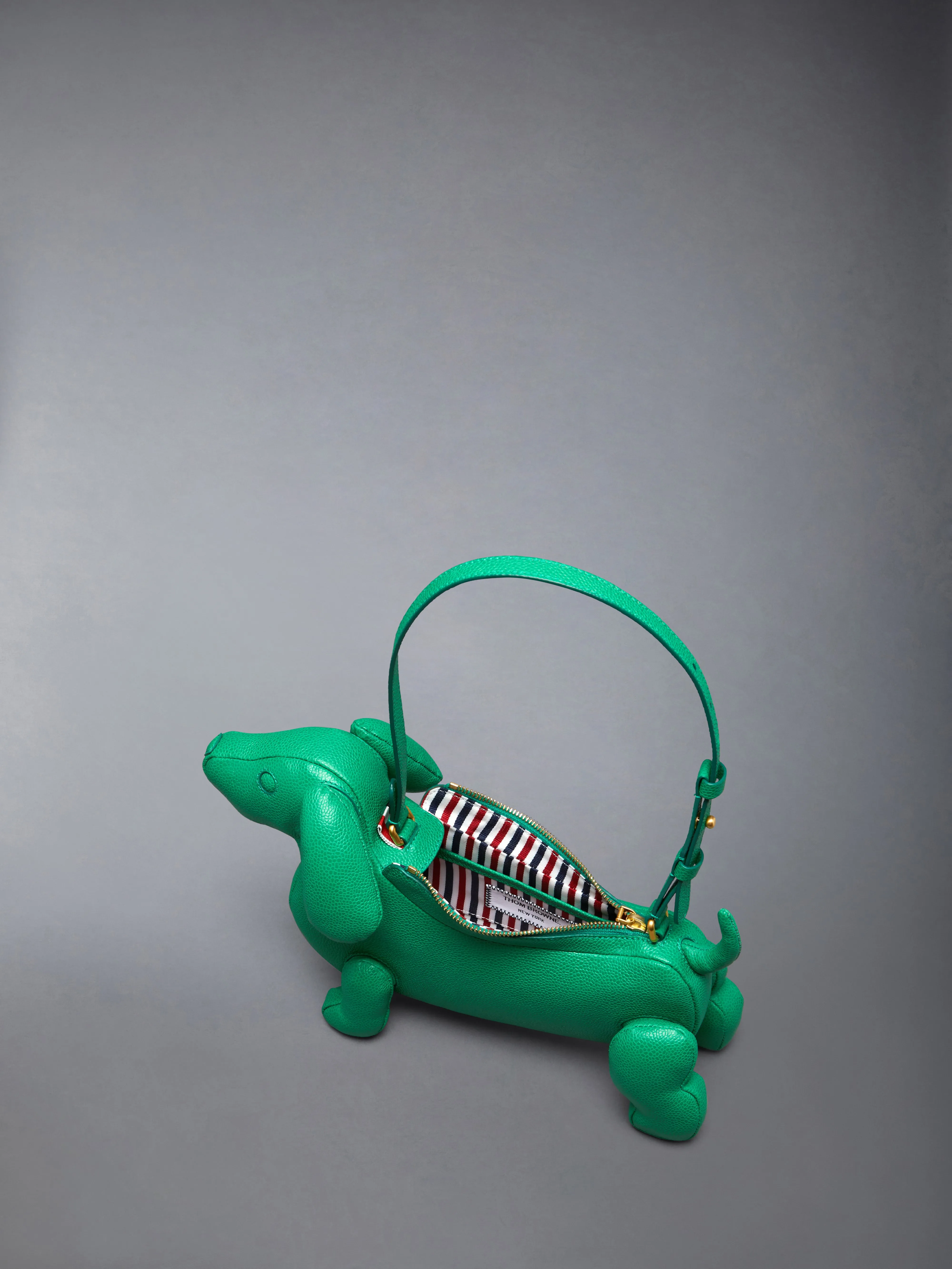 PEBBLE GRAIN HECTOR BAGUETTE BAG sold by Thom Browne product image thumbnail 5