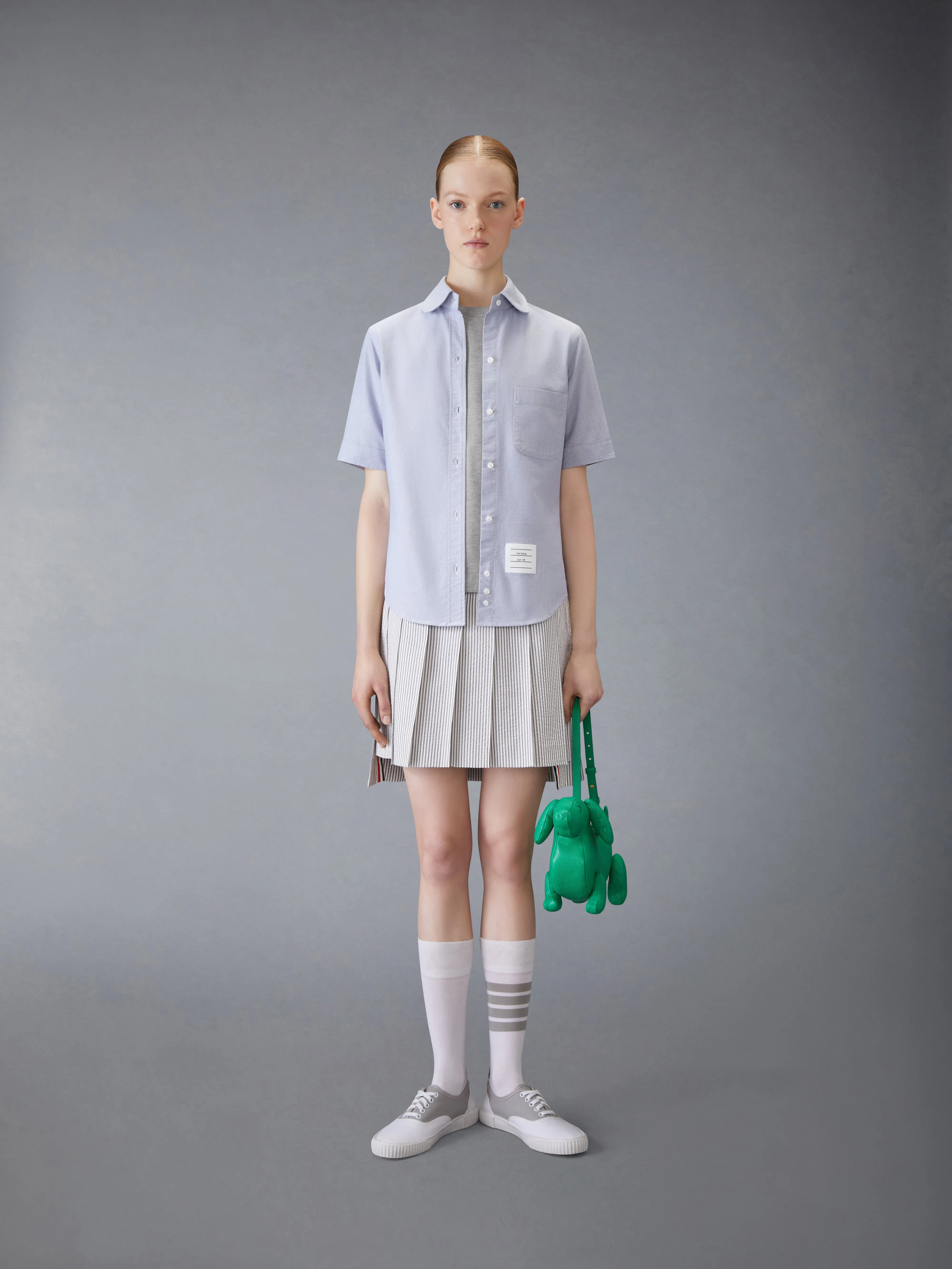 CLASSIC PIQUE 4-BAR TEE sold by Thom Browne product image thumbnail 3