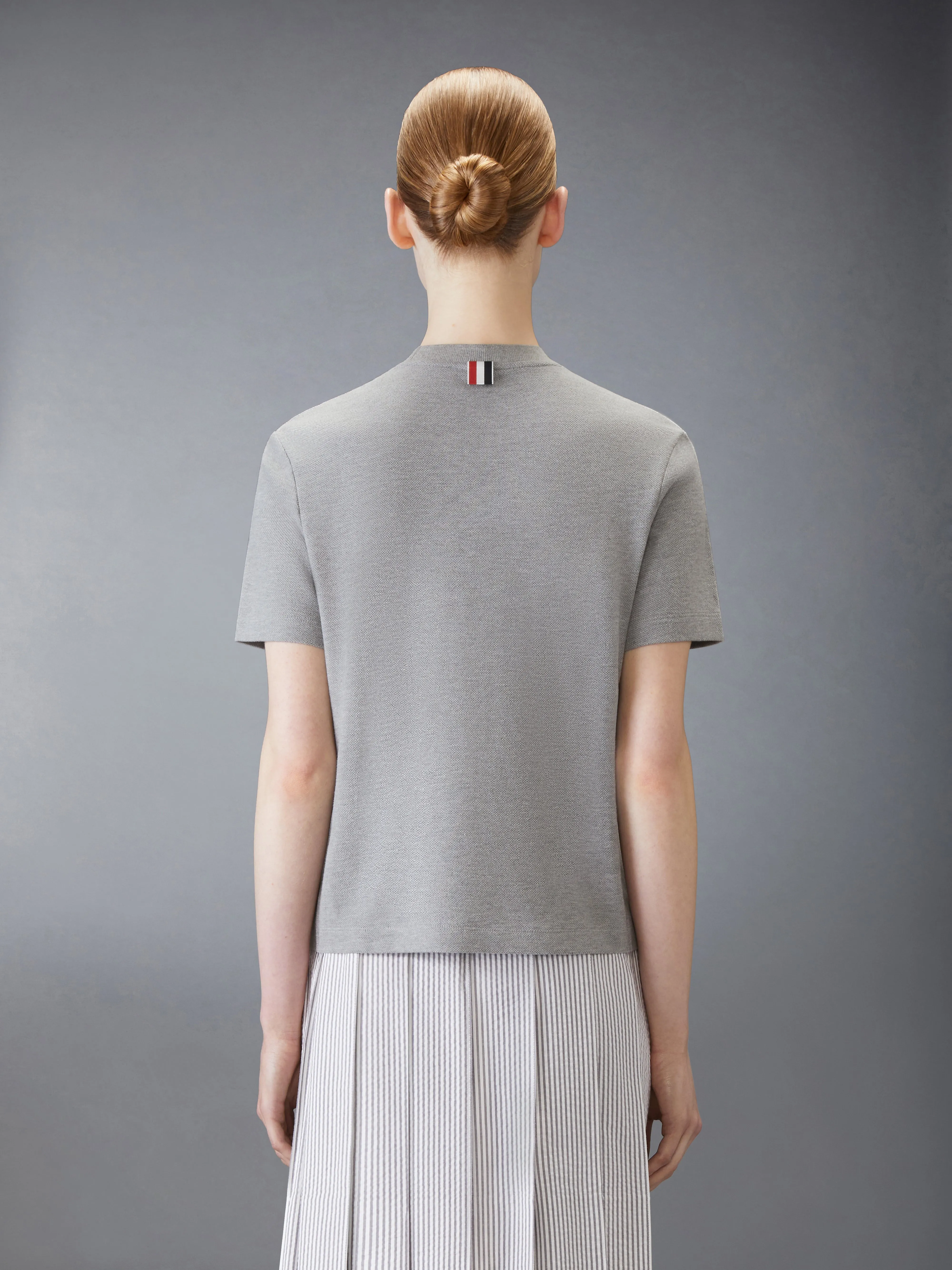 CLASSIC PIQUE 4-BAR TEE sold by Thom Browne product image thumbnail 2