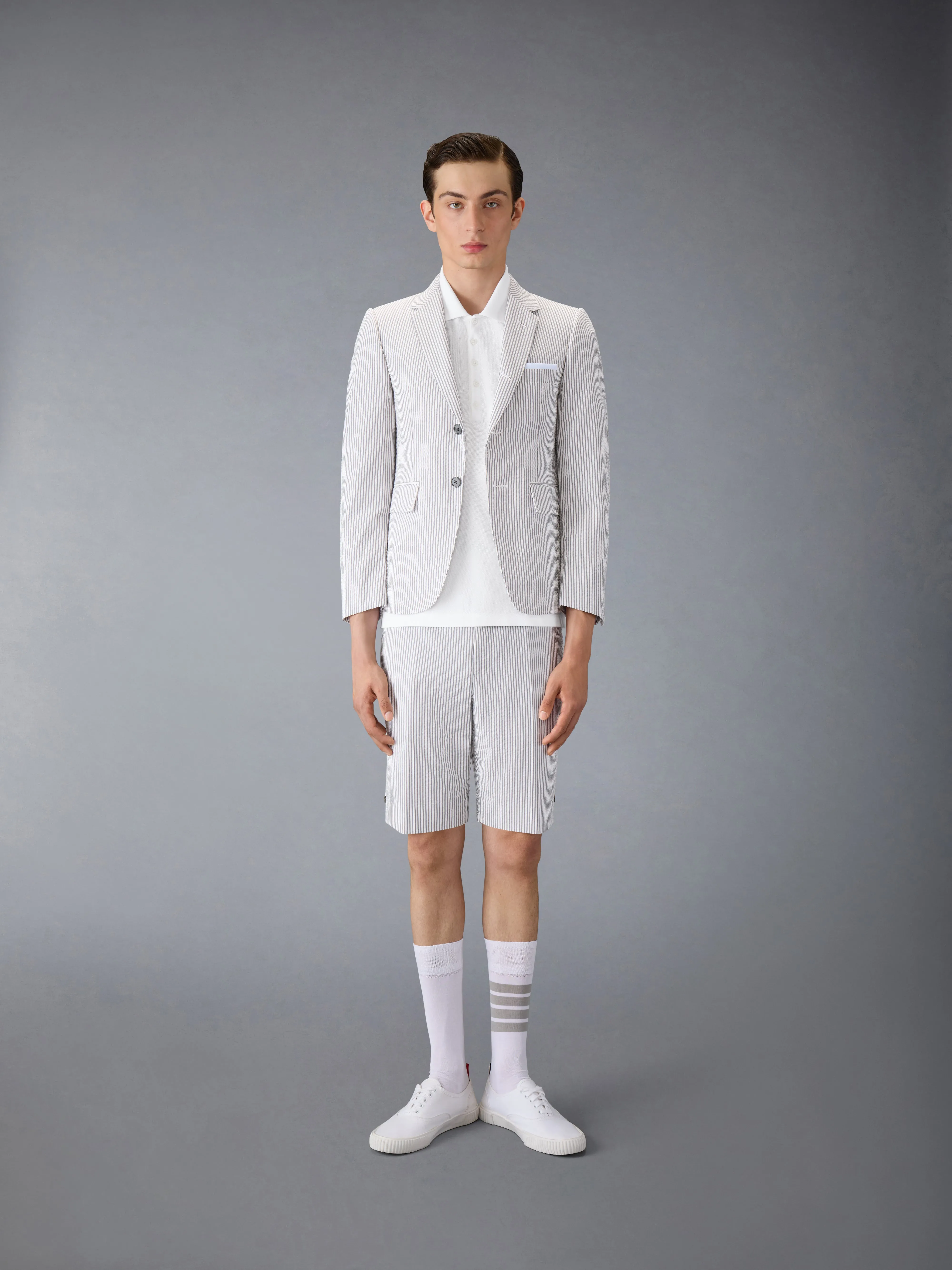 CLASSIC PIQUE 4-BAR POLO sold by Thom Browne product image thumbnail 4