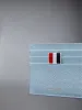 PEBBLE GRAIN NOTE COMPARTMENT CARD HOLDER sold by Thom Browne