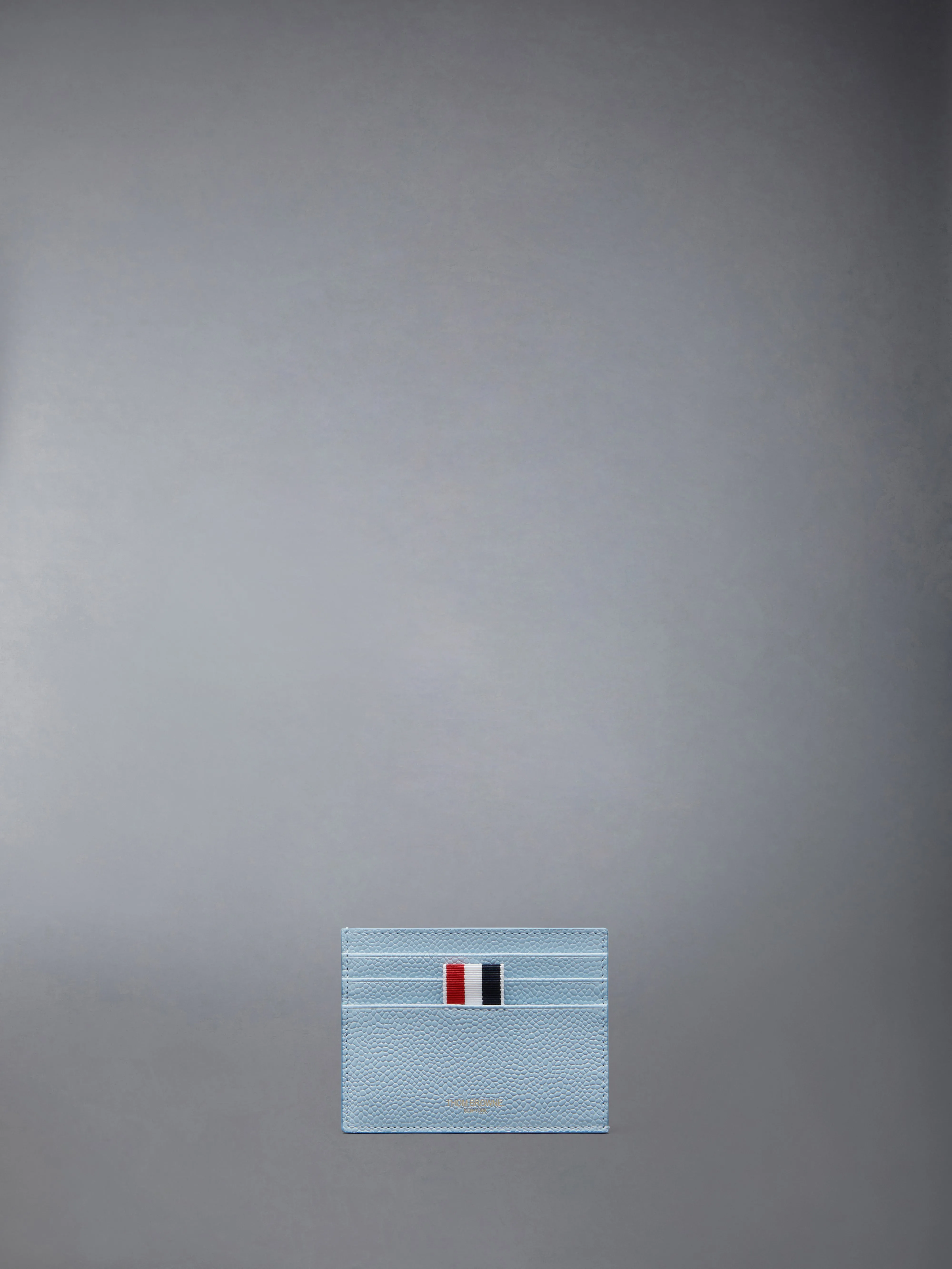 PEBBLE GRAIN NOTE COMPARTMENT CARD HOLDER sold by Thom Browne