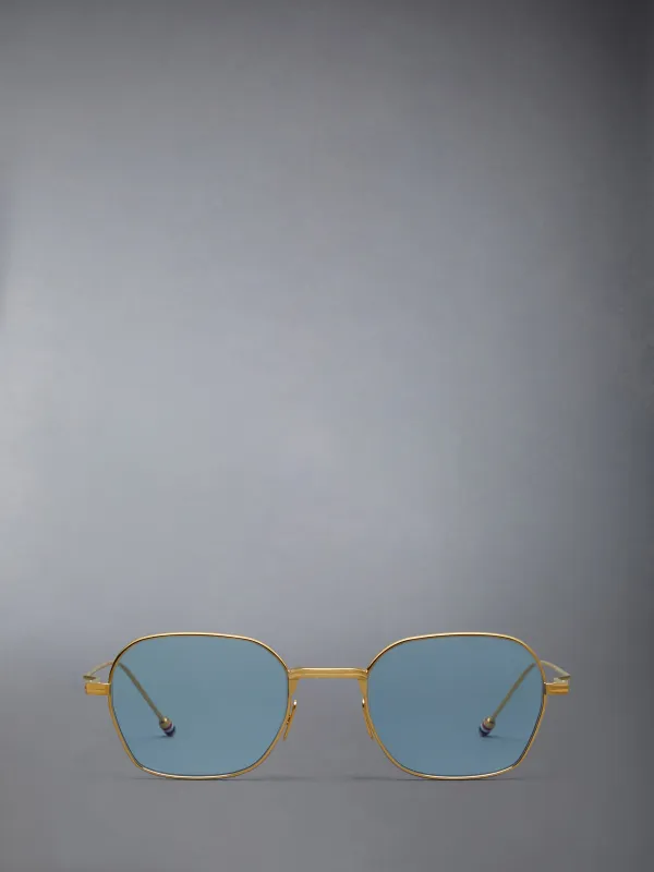 TITANIUM RECTANGULAR SUNGLASSES sold by Thom Browne