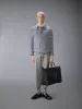 GUNCLUB CHECK HAIRY MOHAIR UTILITY JACKET sold by Thom Browne