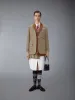 GUNCLUB CHECK CHEVIOT TWEED PLEATED MINI SKIRT sold by Thom Browne