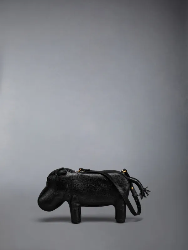 PEBBLE GRAIN HIPPO BAGUETTE sold by Thom Browne