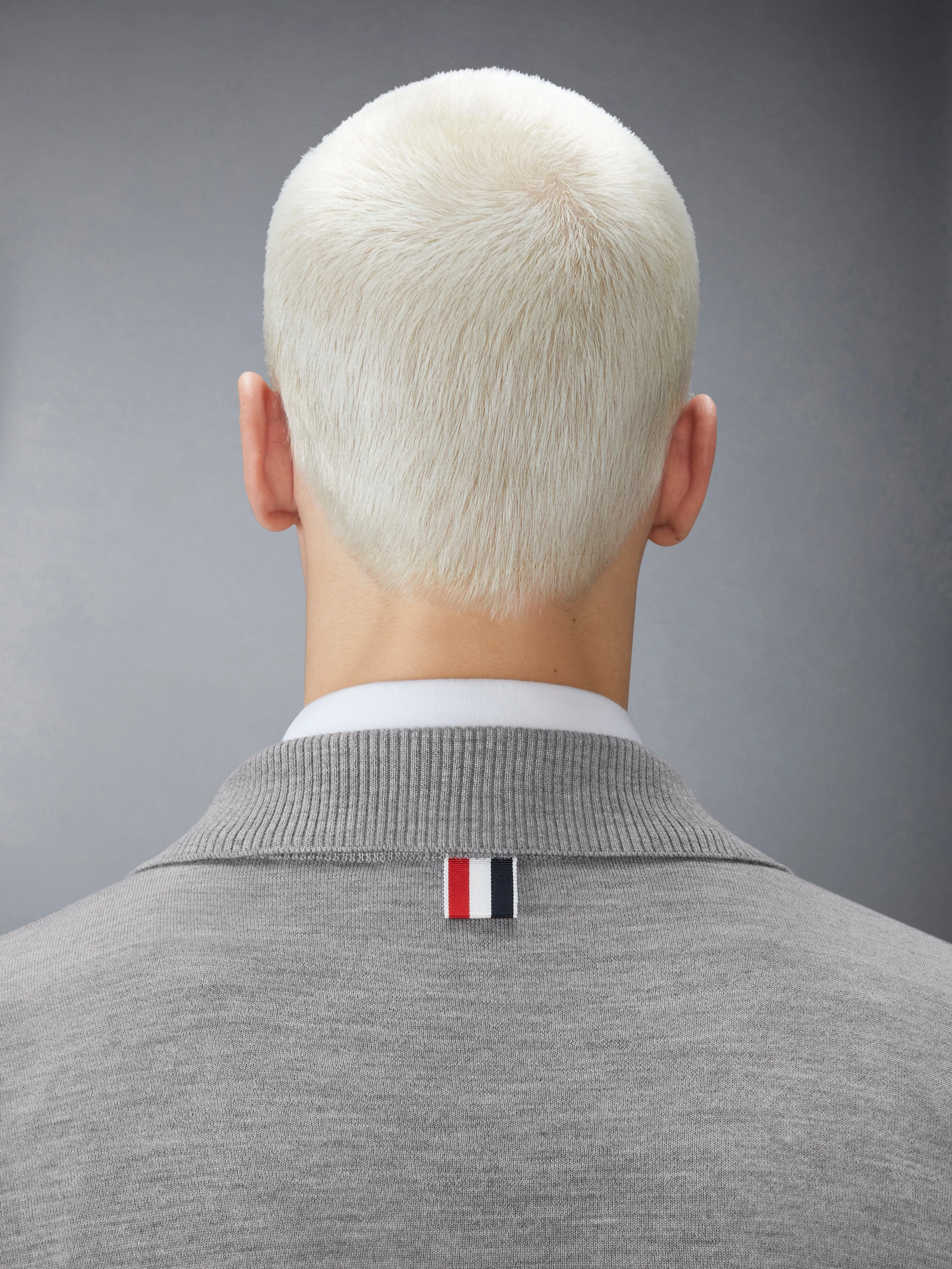 MERINO WOOL DOUBLE FACE 4-BAR HALF ZIP PULLOVER sold by Thom Browne product image thumbnail 4