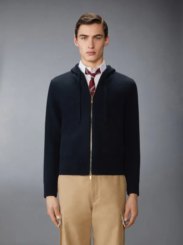 GEESE INTARSIA MERINO WOOL HOODIE sold by Thom Browne