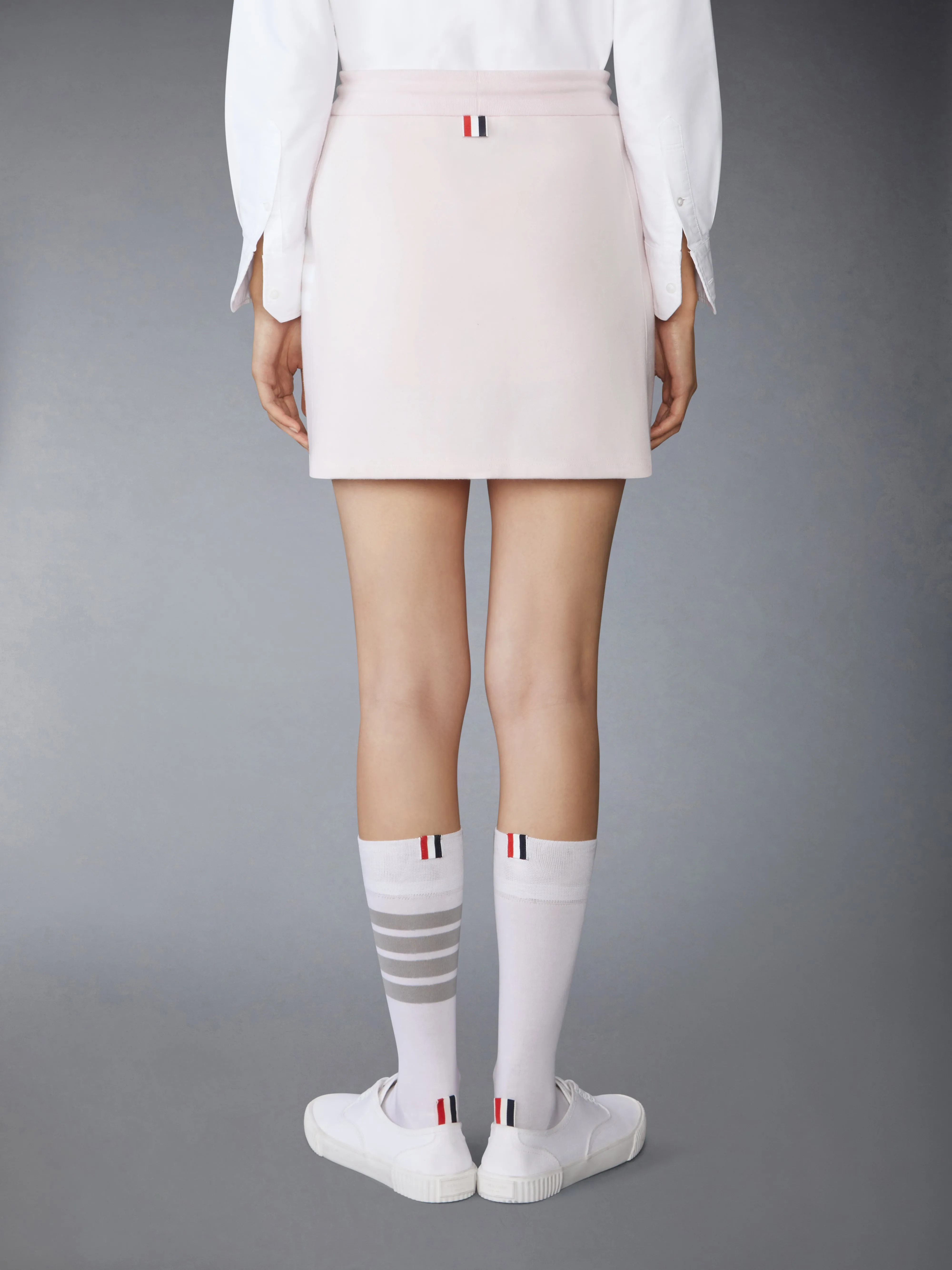 CLASSIC 4-BAR JERSEY MINI SKIRT sold by Thom Browne product image thumbnail 3