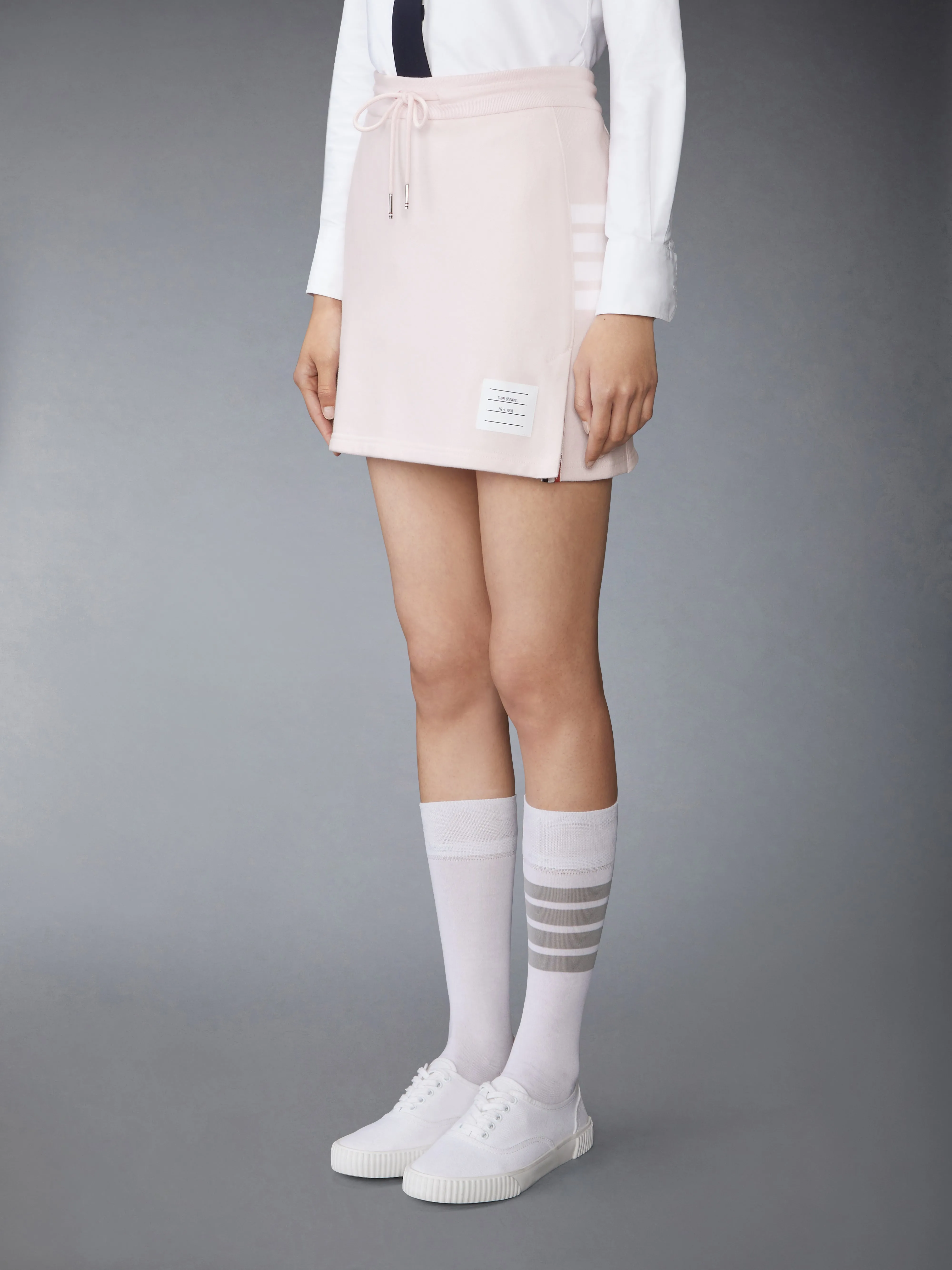 CLASSIC 4-BAR JERSEY MINI SKIRT sold by Thom Browne product image thumbnail 2