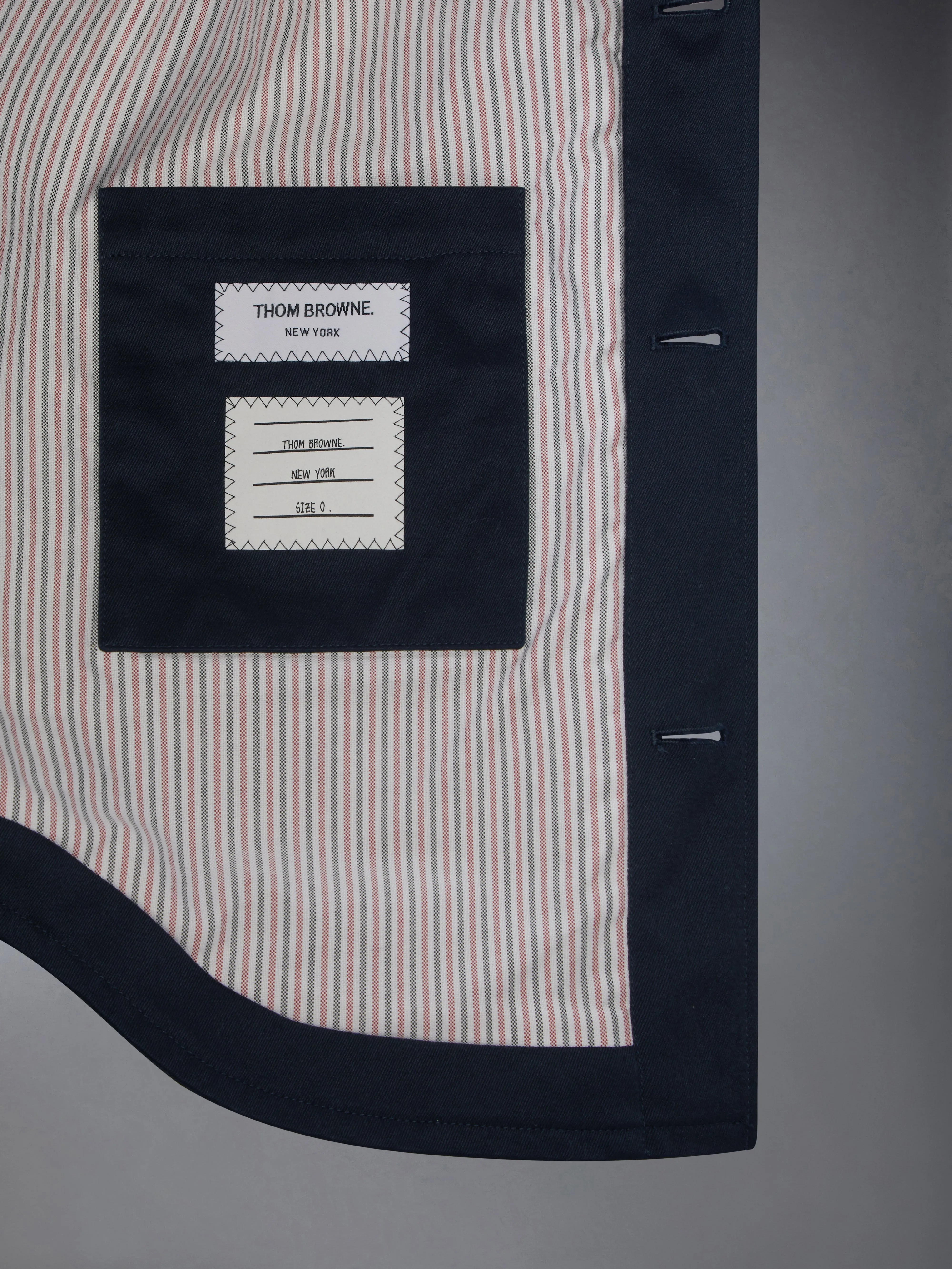 SATIN STITCH GOOSE UTILITY PATCH POCKET JACKET sold by Thom Browne product image thumbnail 4