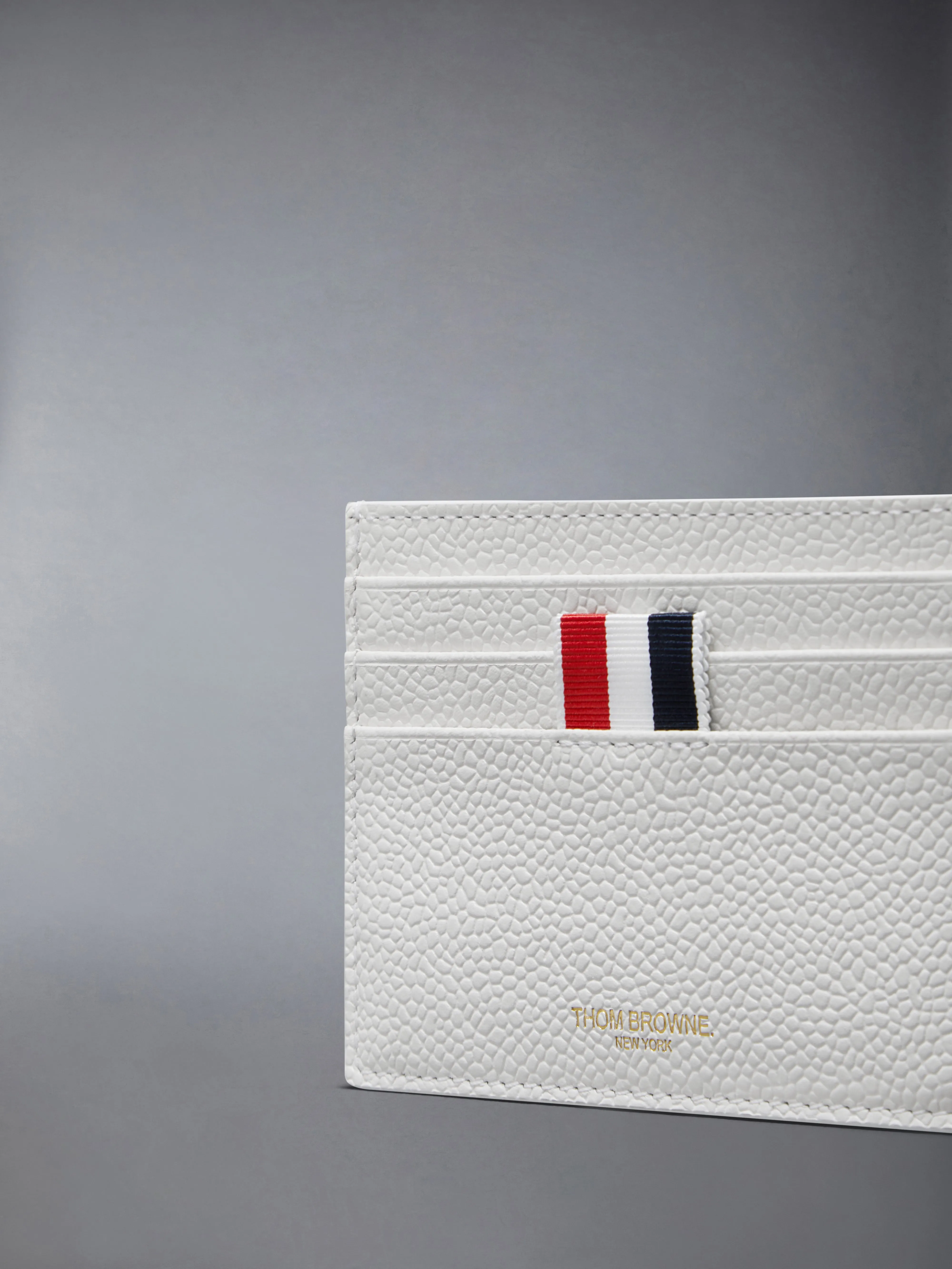 PEBBLE GRAIN NOTE COMPARTMENT CARD HOLDER sold by Thom Browne product image thumbnail 4