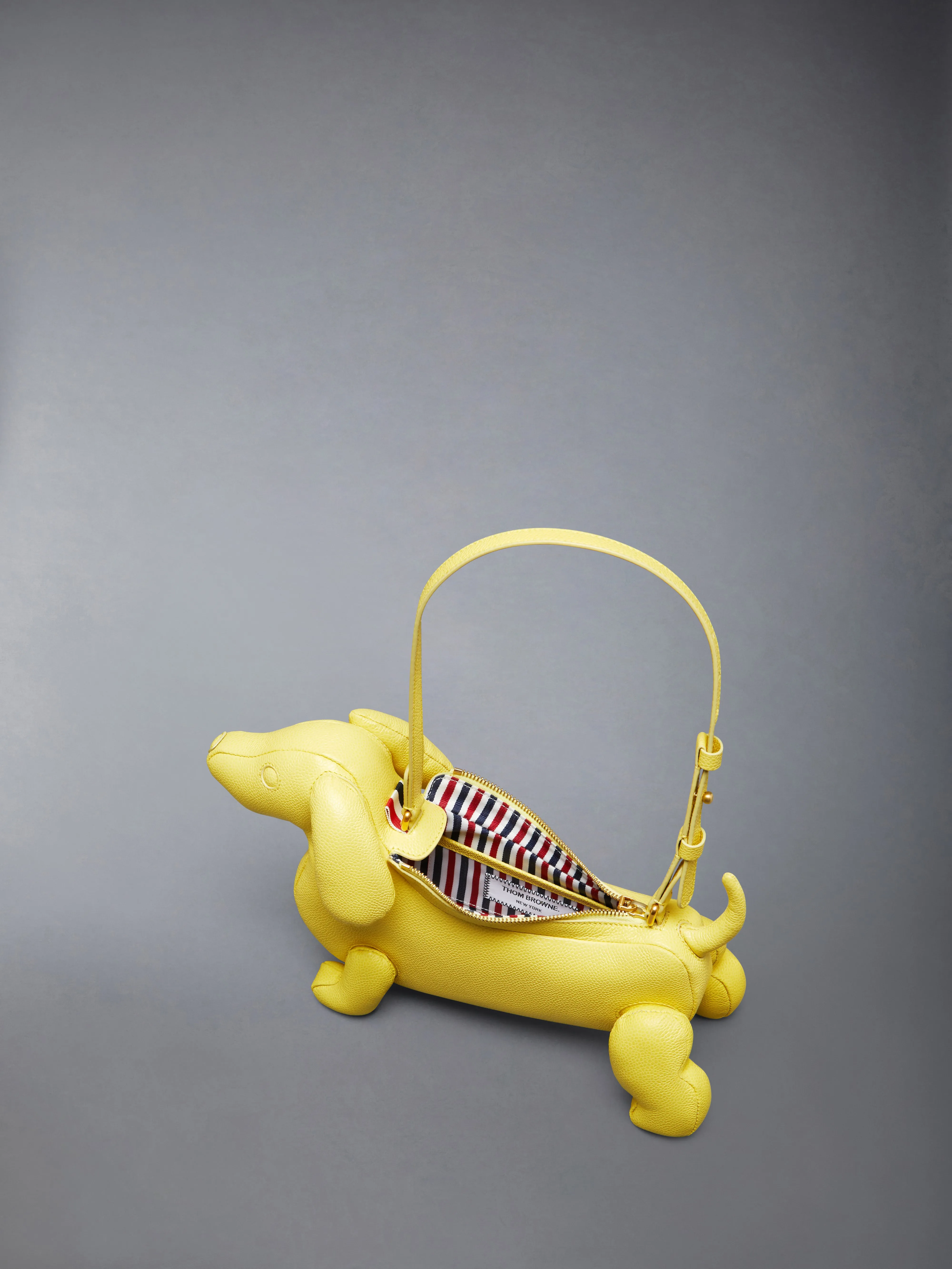 PEBBLE GRAIN HECTOR BAGUETTE BAG sold by Thom Browne product image thumbnail 5