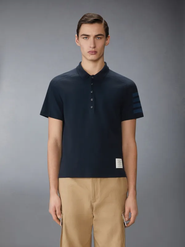 MILANO COTTON 4-BAR POLO sold by Thom Browne