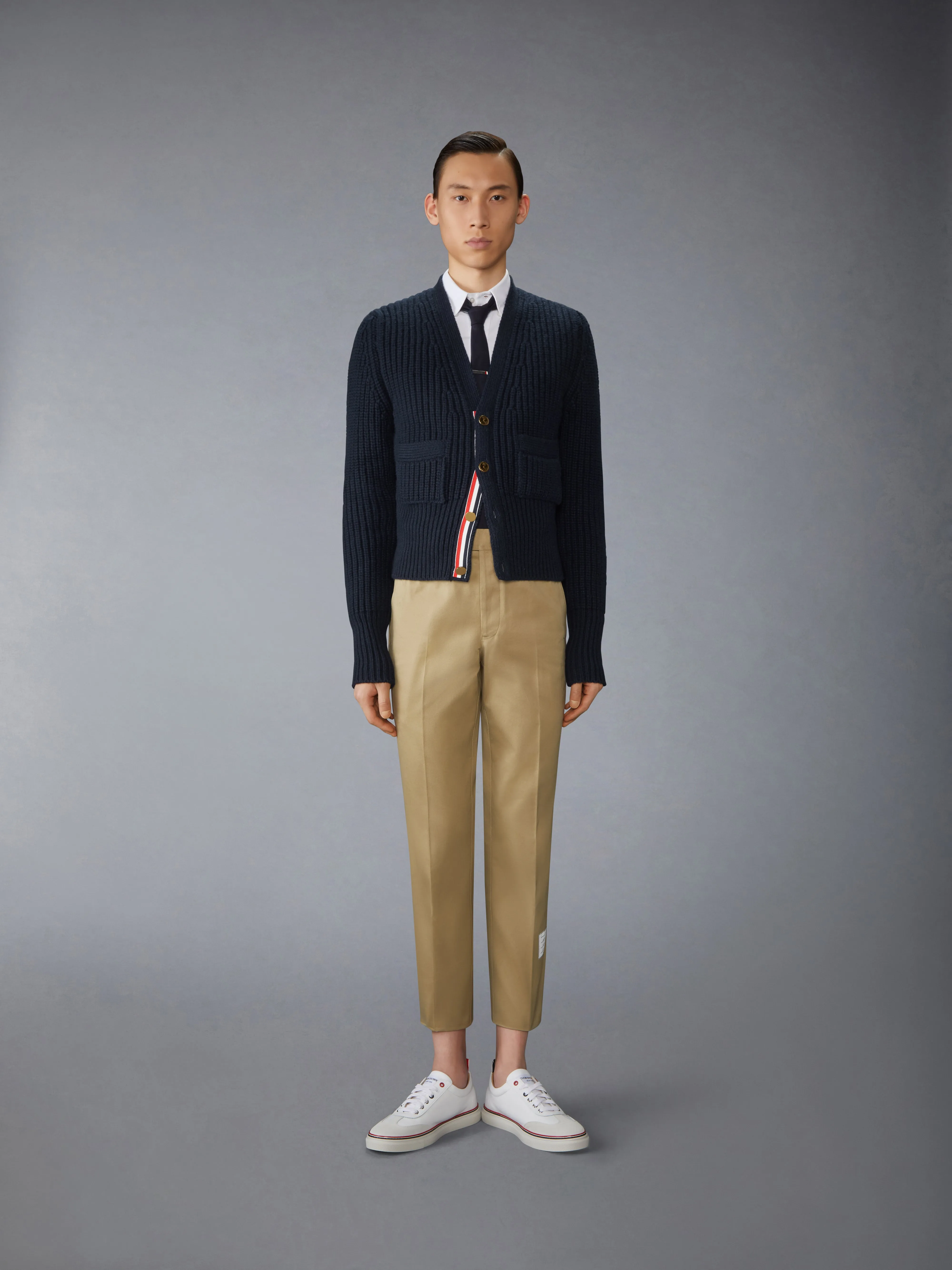 HALF STITCH CASHMERE CARDIGAN sold by Thom Browne product image thumbnail 2