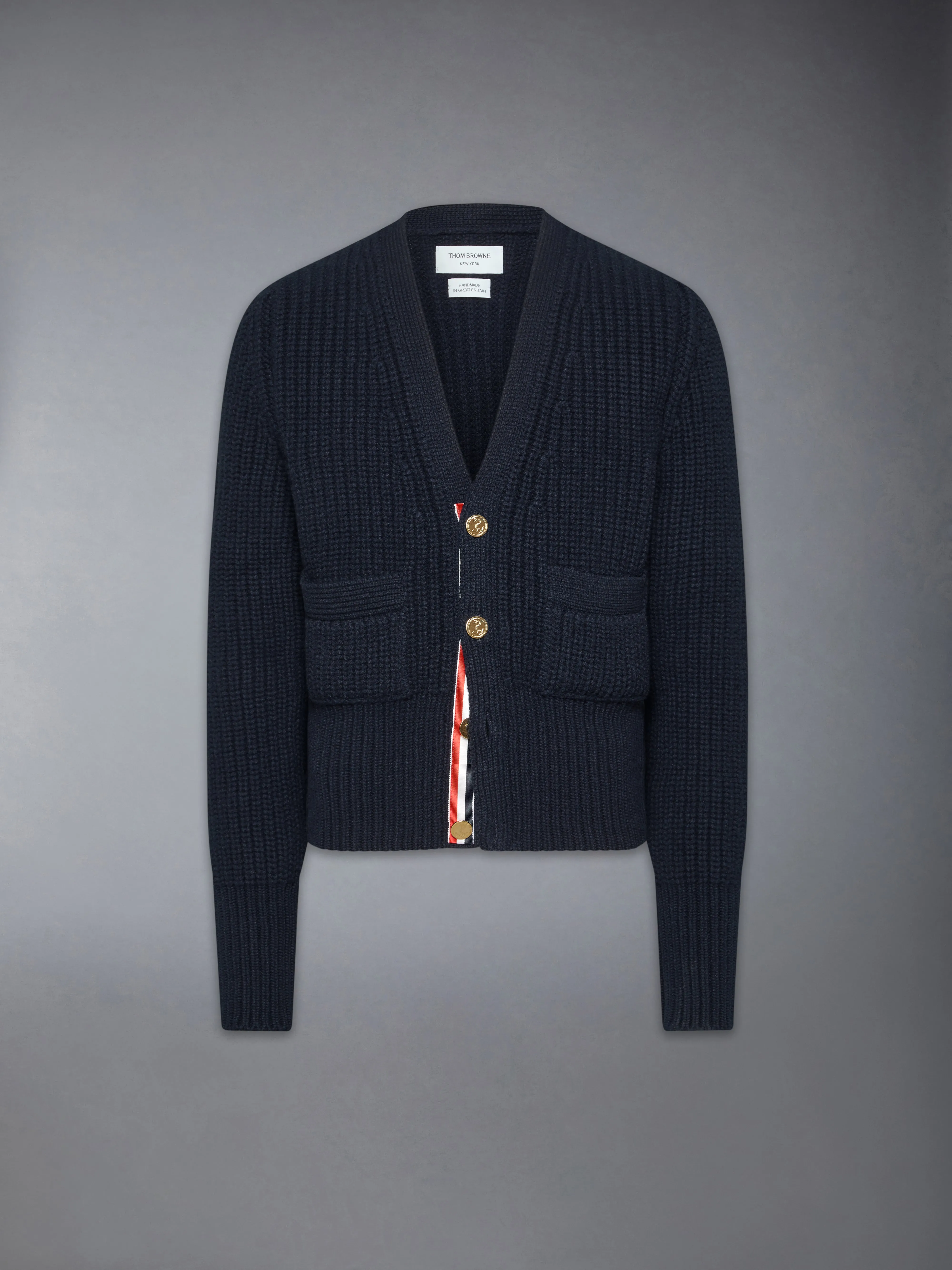 HALF STITCH CASHMERE CARDIGAN sold by Thom Browne product image thumbnail 5