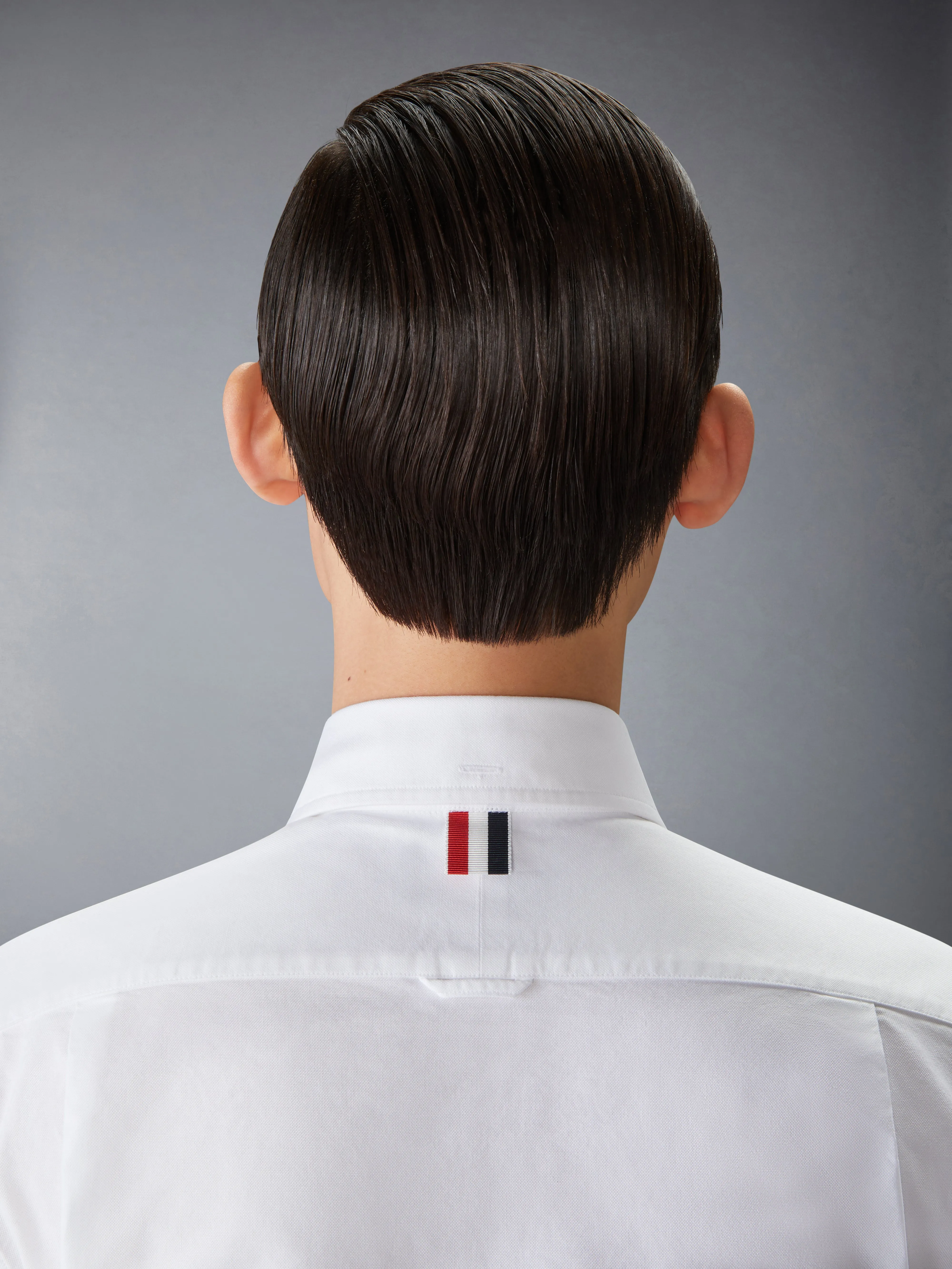 OXFORD RWB GROSGRAIN SHORT SLEEVE SHIRT sold by Thom Browne product image thumbnail 5