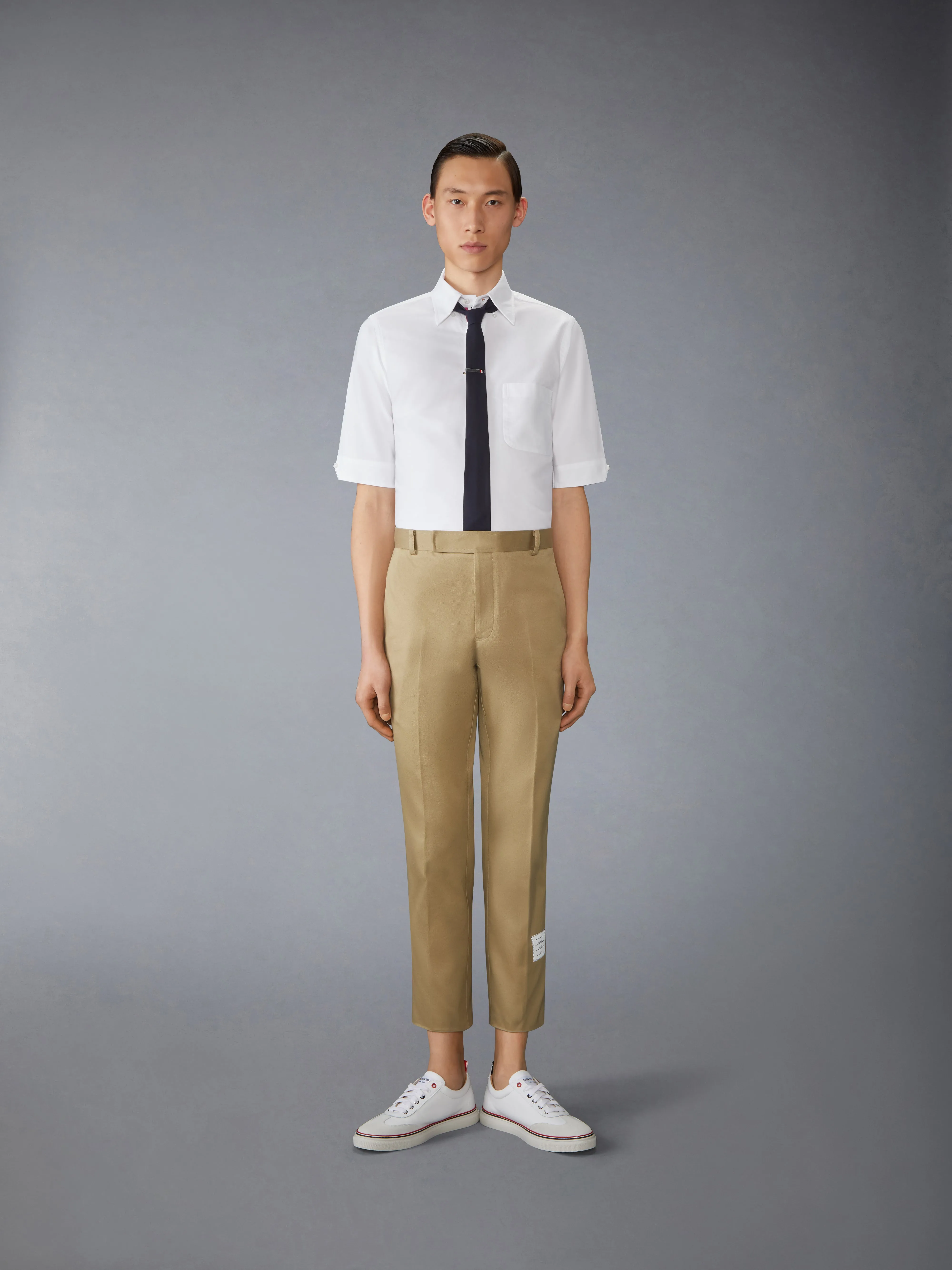 OXFORD RWB GROSGRAIN SHORT SLEEVE SHIRT sold by Thom Browne product image thumbnail 2