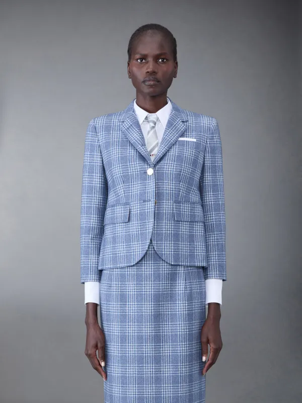 Prince of Wales Flannel High Armhole Sport Coat made by Thom Browne
