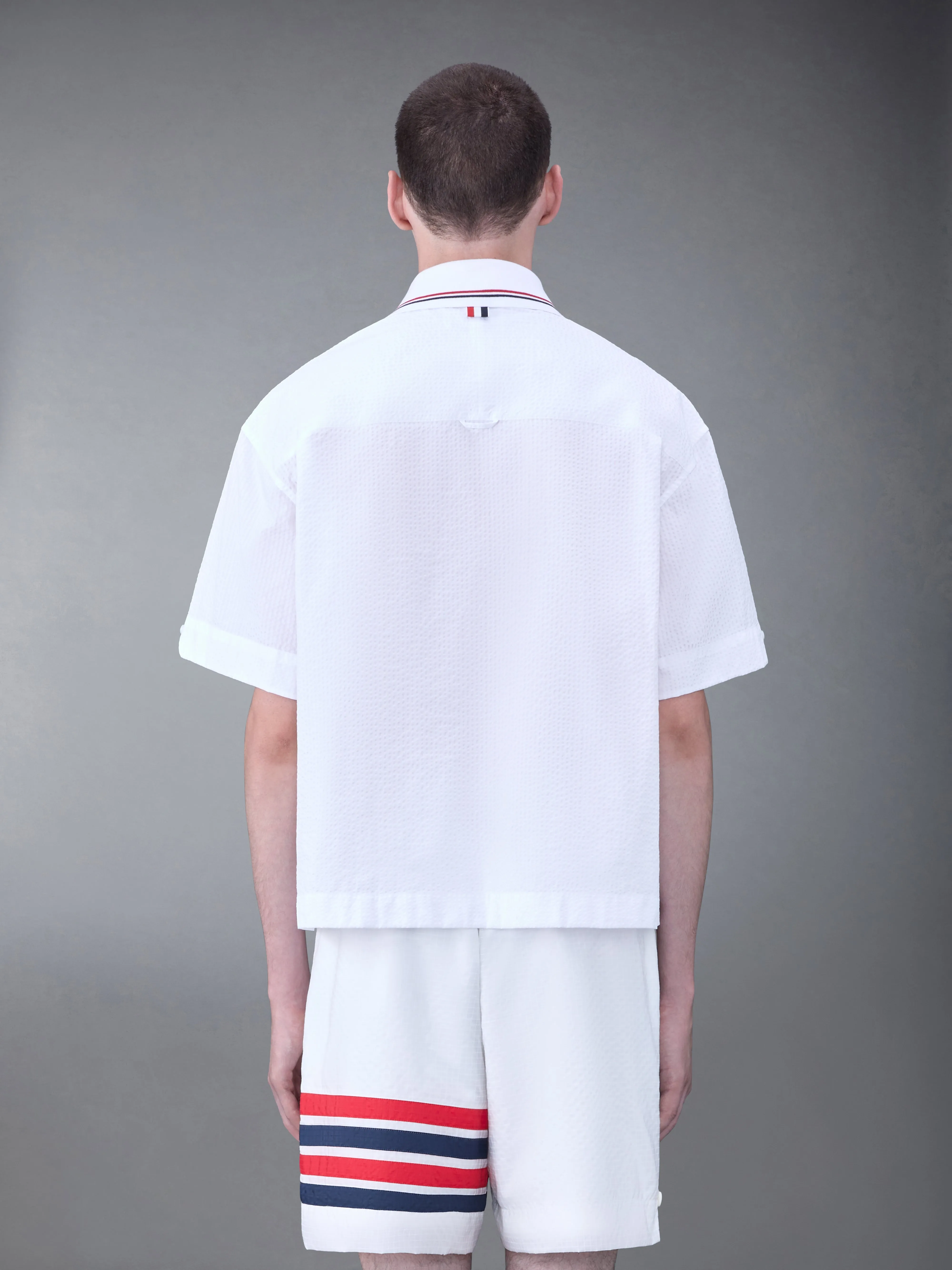 SEERSUCKER RUGBY SHIRT sold by Thom Browne product image thumbnail 2