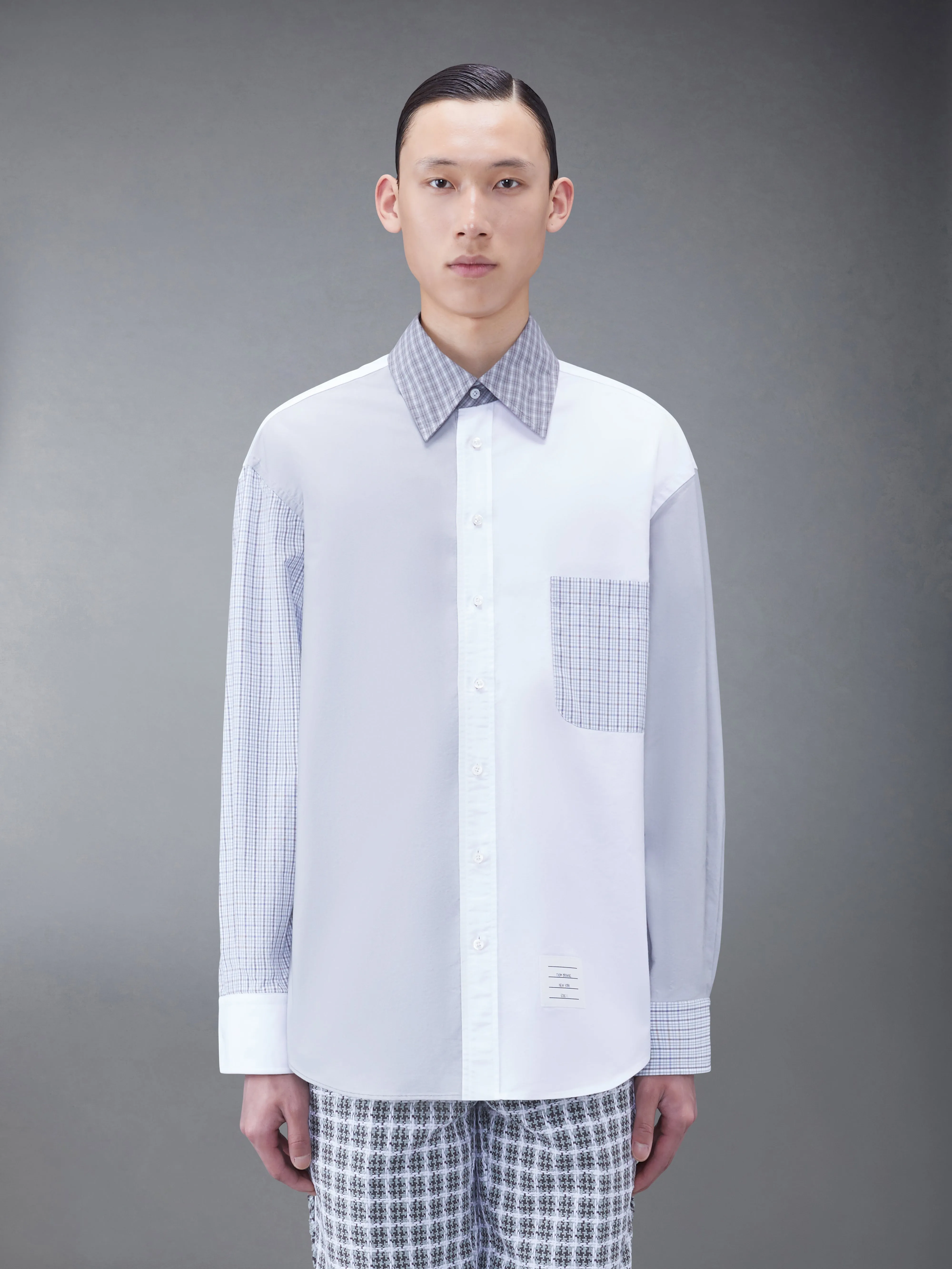 FUNMIX OXFORD OVERSIZED SHIRT sold by Thom Browne product image thumbnail 2