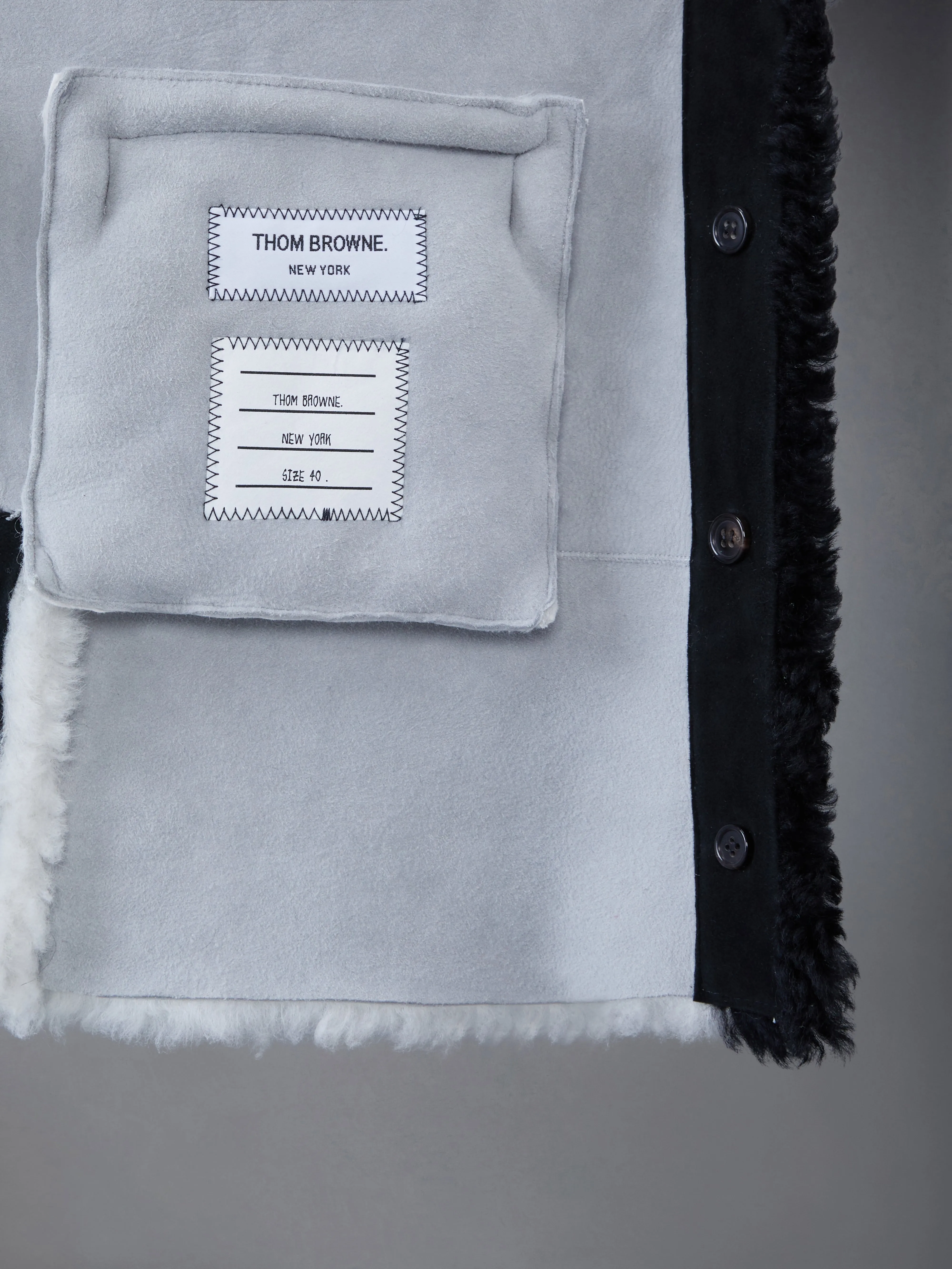 Dyed Shearling Cardigan sold by Thom Browne product image thumbnail 5