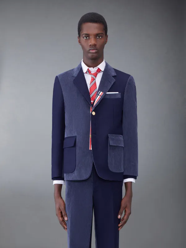 Fun-Mix Shetland Stripe Straight Fit Sport Coat sold by Thom Browne