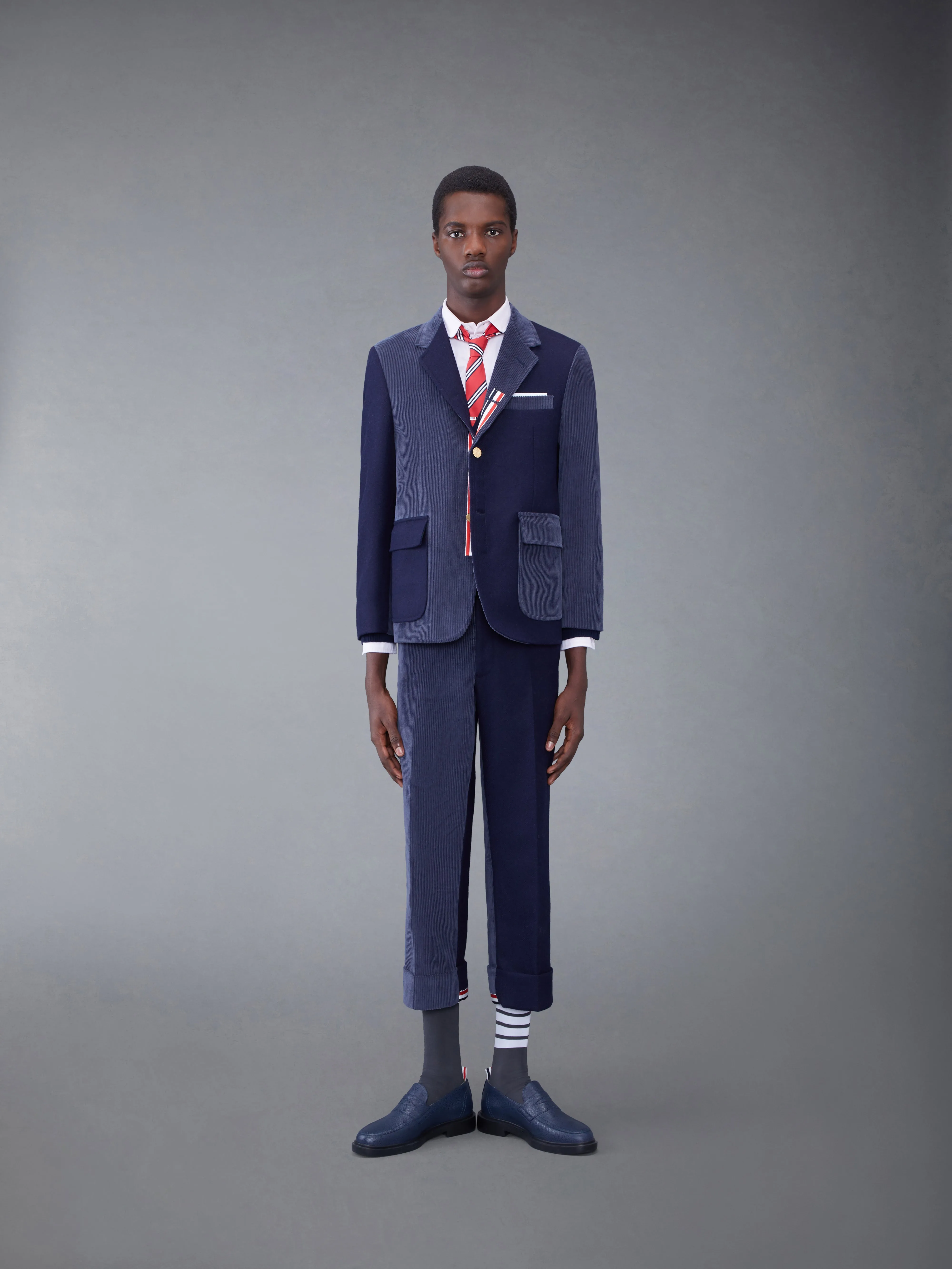 Fun-Mix Shetland Stripe Straight Fit Sport Coat sold by Thom Browne product image thumbnail 3