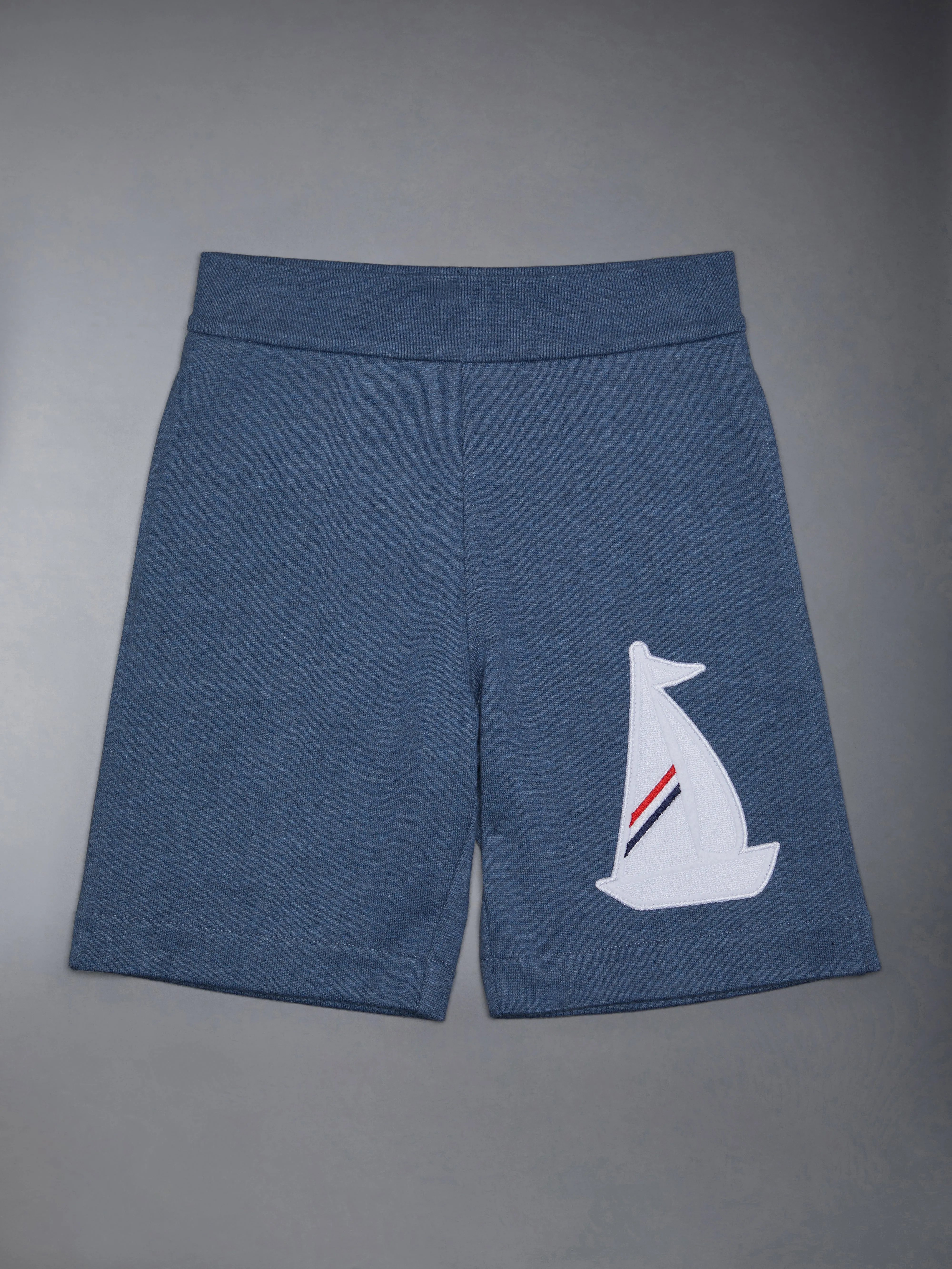Kid's Classic Loopback Embroidery Patch Sweatshorts sold by Thom Browne