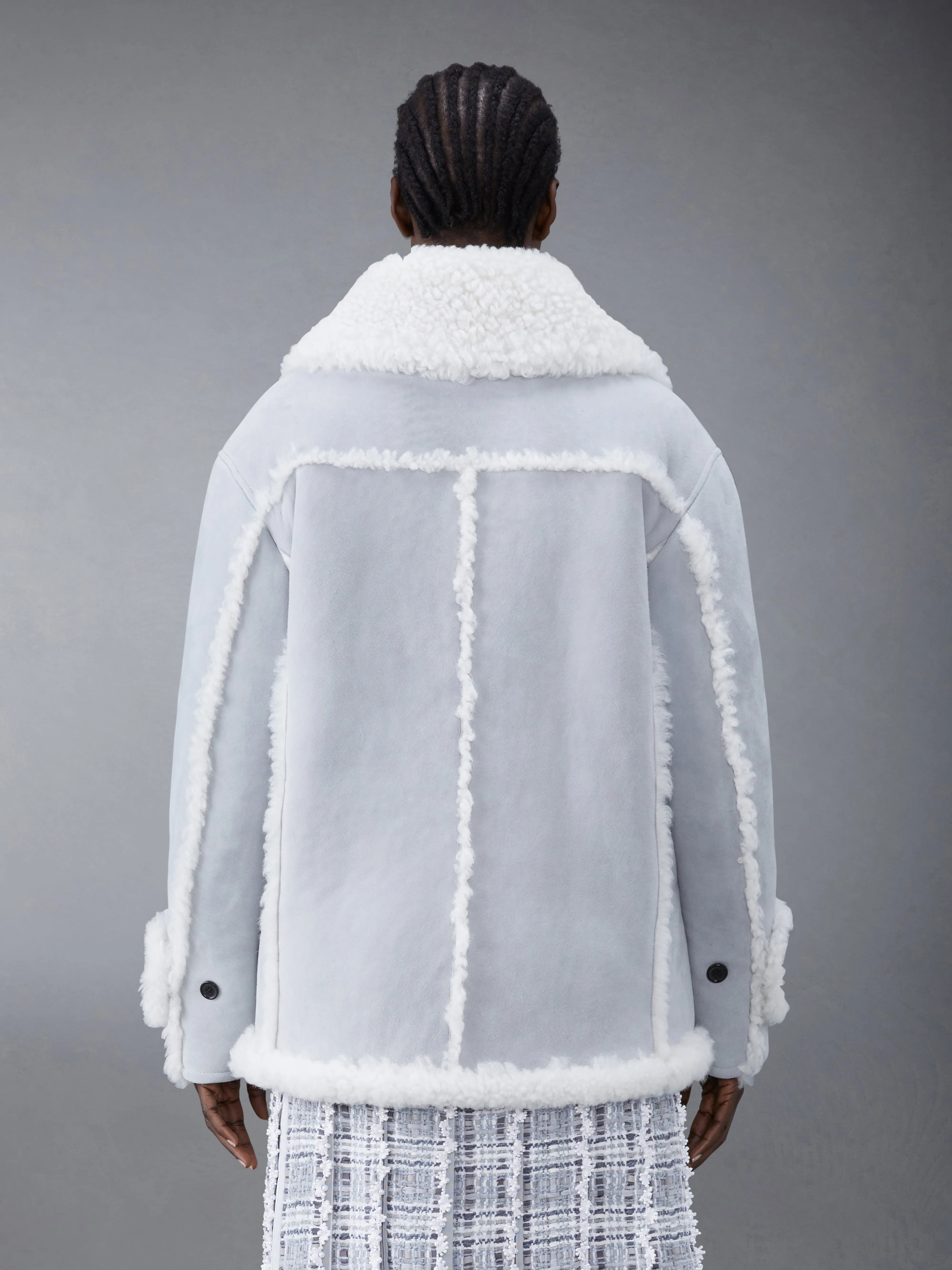 Shearling Pea Coat sold by Thom Browne product image thumbnail 2
