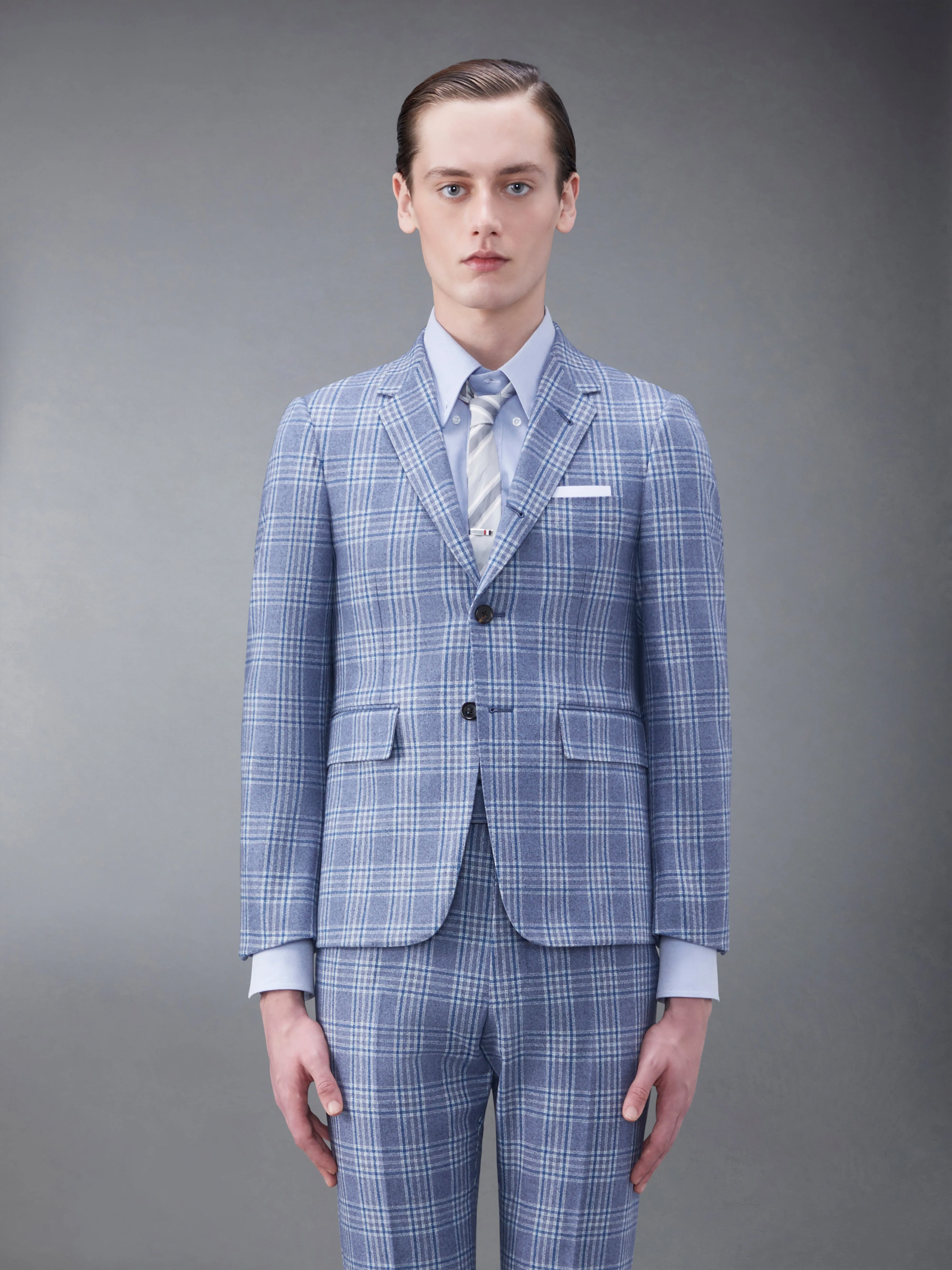Prince of Wales Flannel Classic Sport Coat sold by Thom Browne