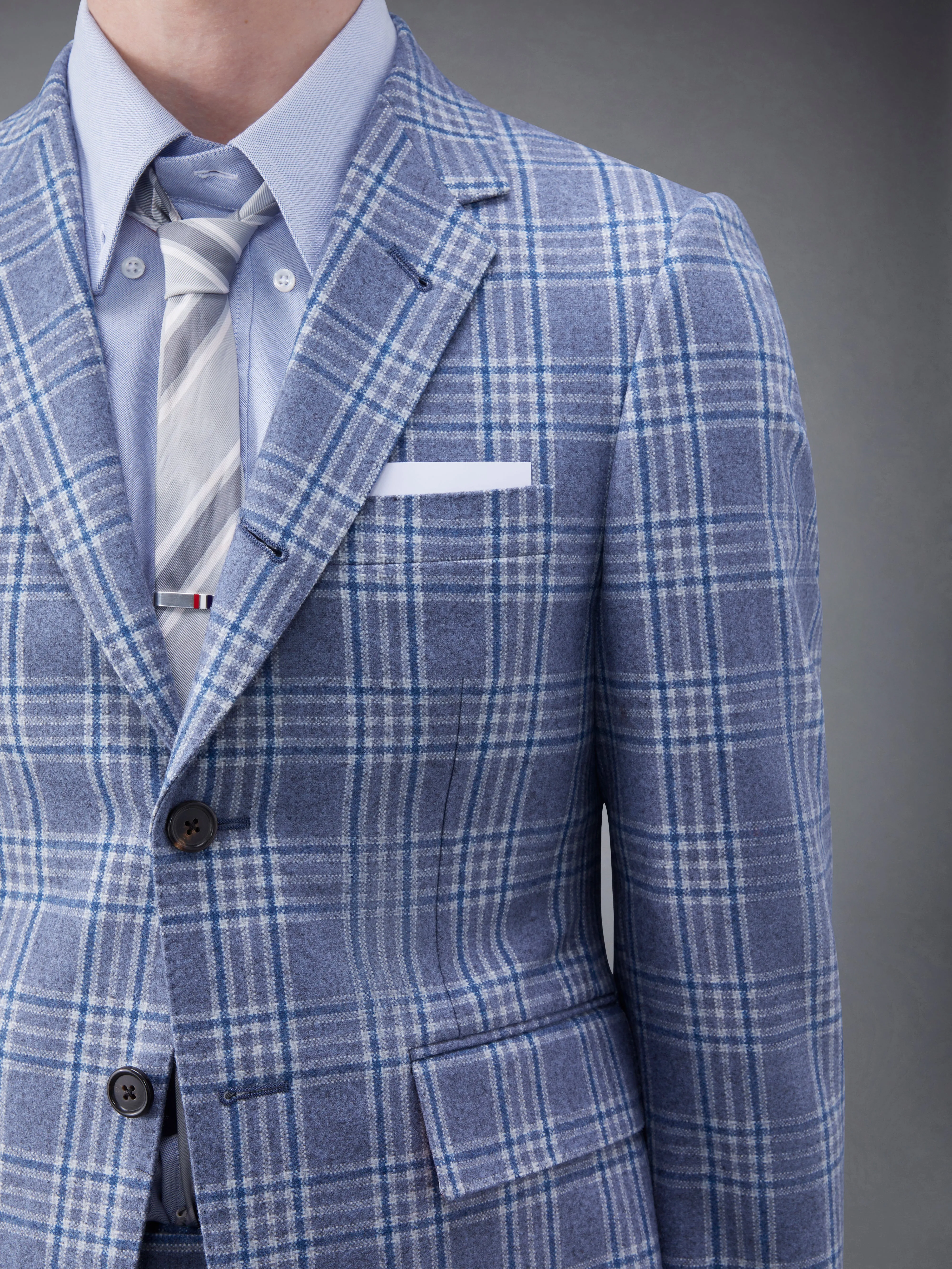 Prince of Wales Flannel Classic Sport Coat sold by Thom Browne product image thumbnail 4