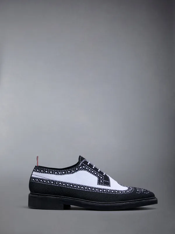 Trompe L'oeil Knit Micro Sole Longwing Brogue sold by Thom Browne