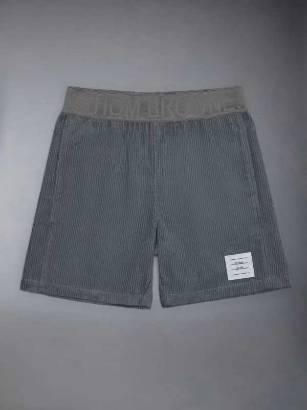 Kid's Corduroy Side Panel Short made by Thom Browne