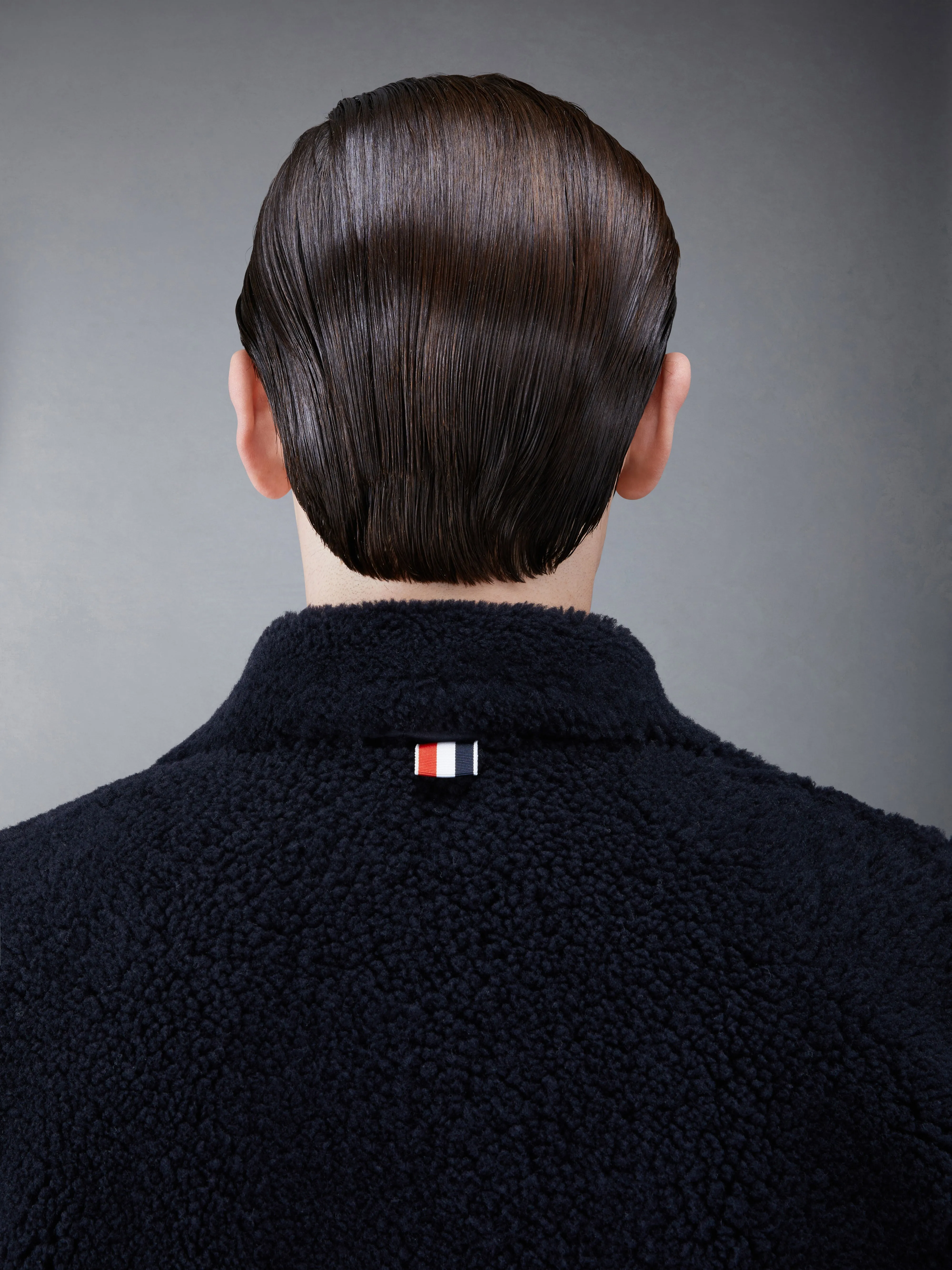 Dyed Shearling Double Breasted Sack Overcoat sold by Thom Browne product image thumbnail 4