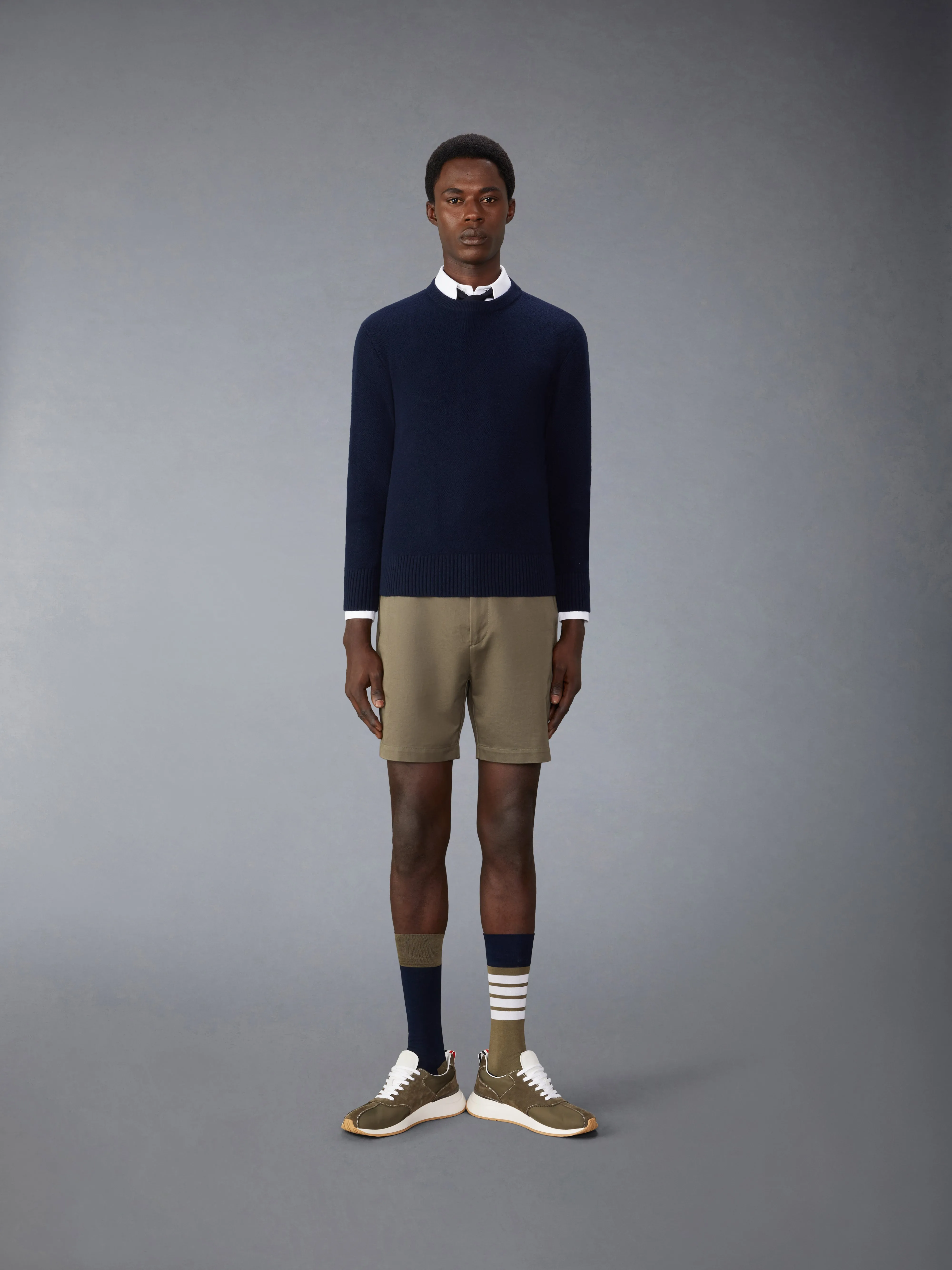 MERINO WOOL WASHED PIQUE PULLOVER sold by Thom Browne product image thumbnail 3