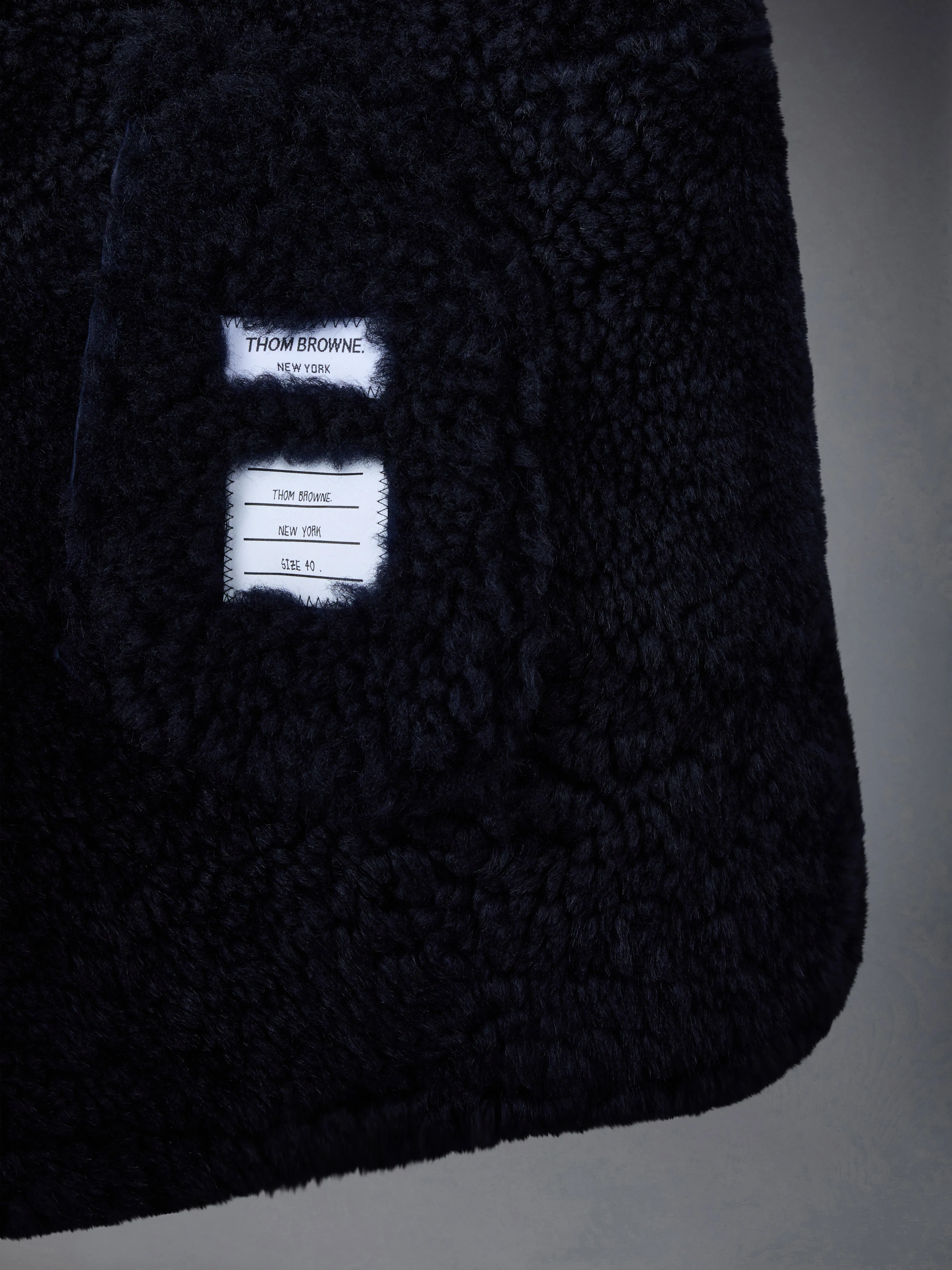 Shearling Pea Coat sold by Thom Browne product image thumbnail 5