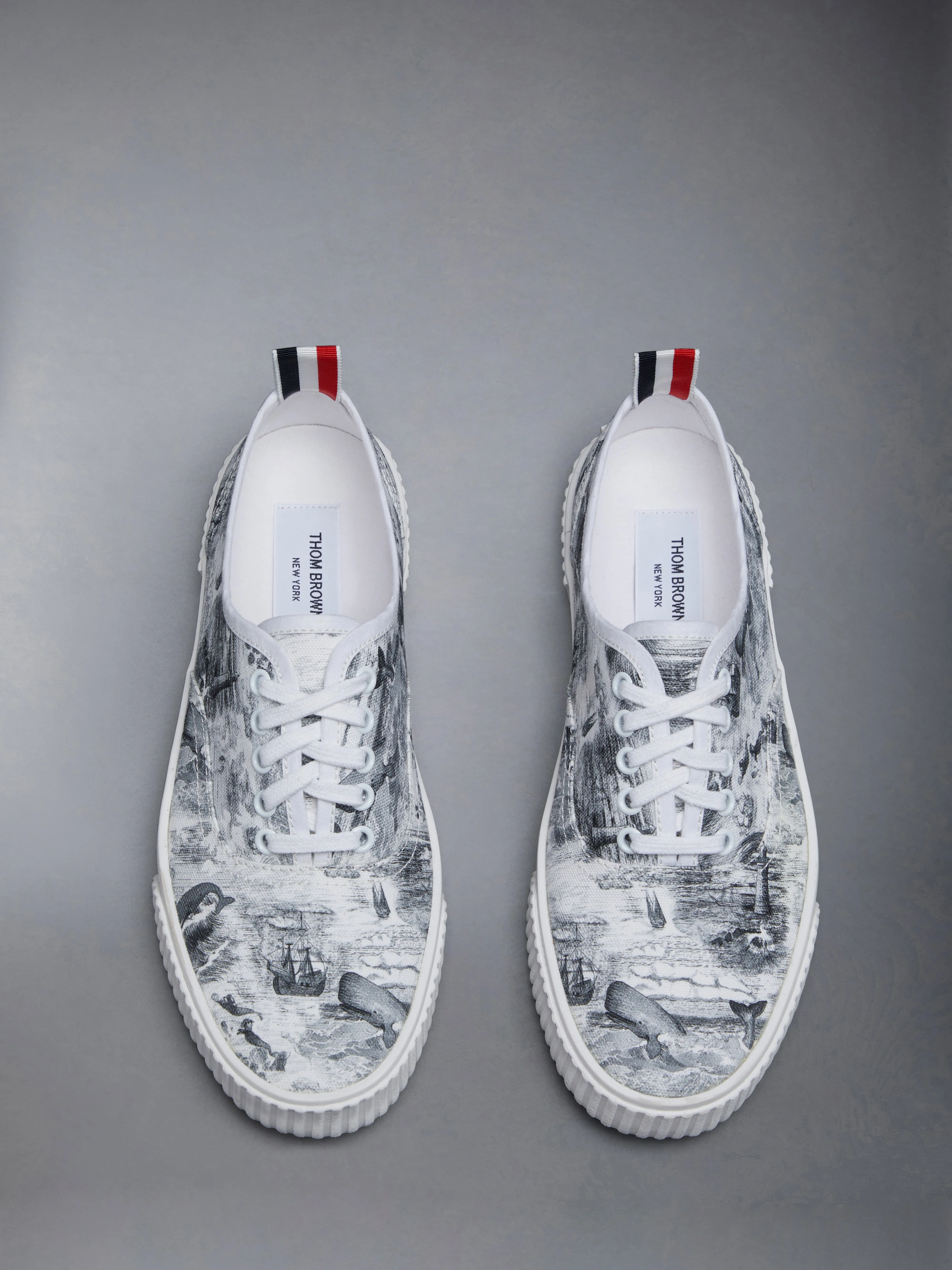 Nautical Toile Canvas Heritage Sneaker sold by Thom Browne product image thumbnail 5