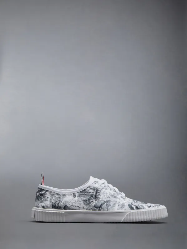 Nautical Toile Canvas Heritage Sneaker sold by Thom Browne
