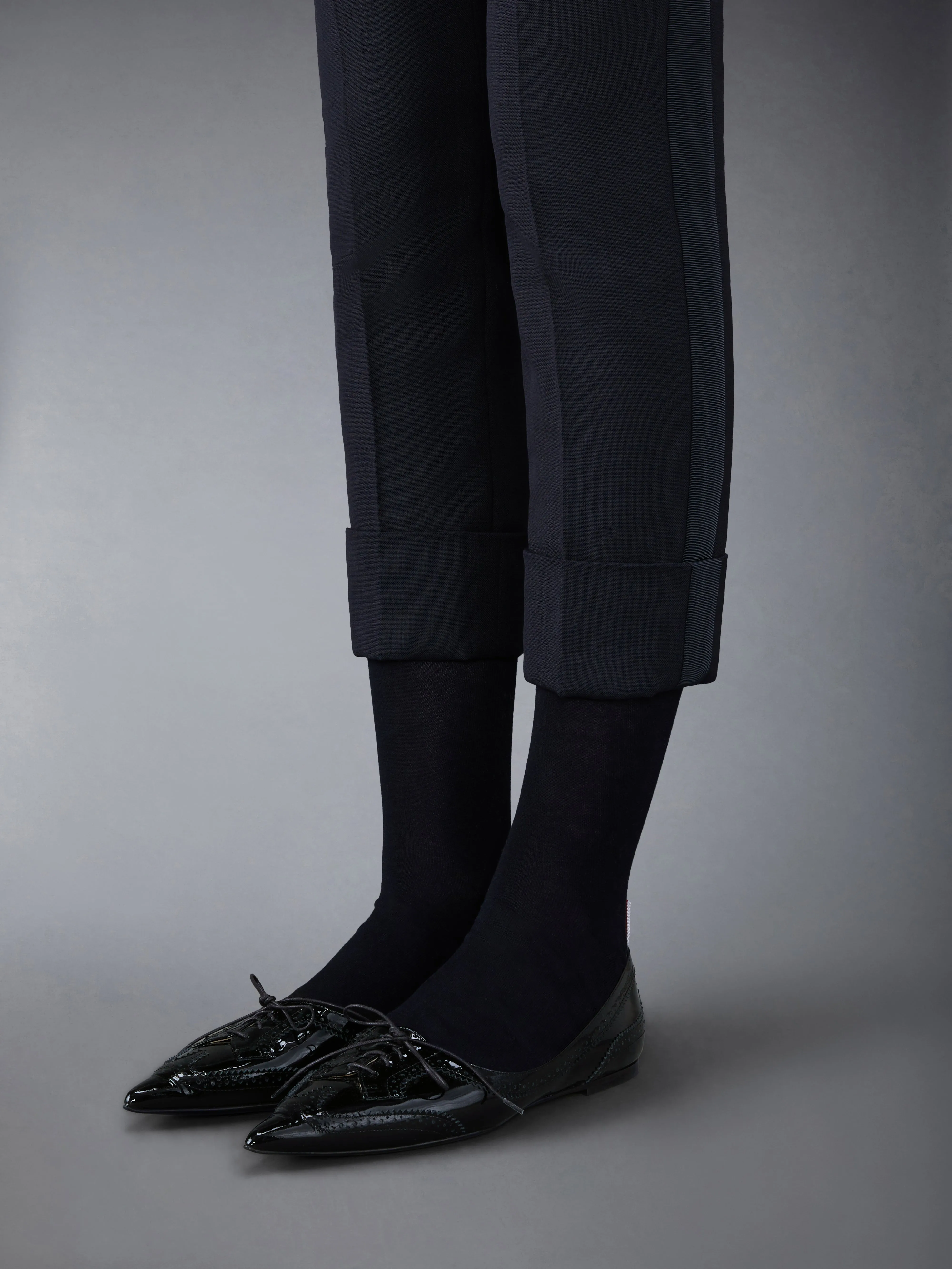 PATENT POINTED WINGTIP BALLERINA sold by Thom Browne product image thumbnail 4