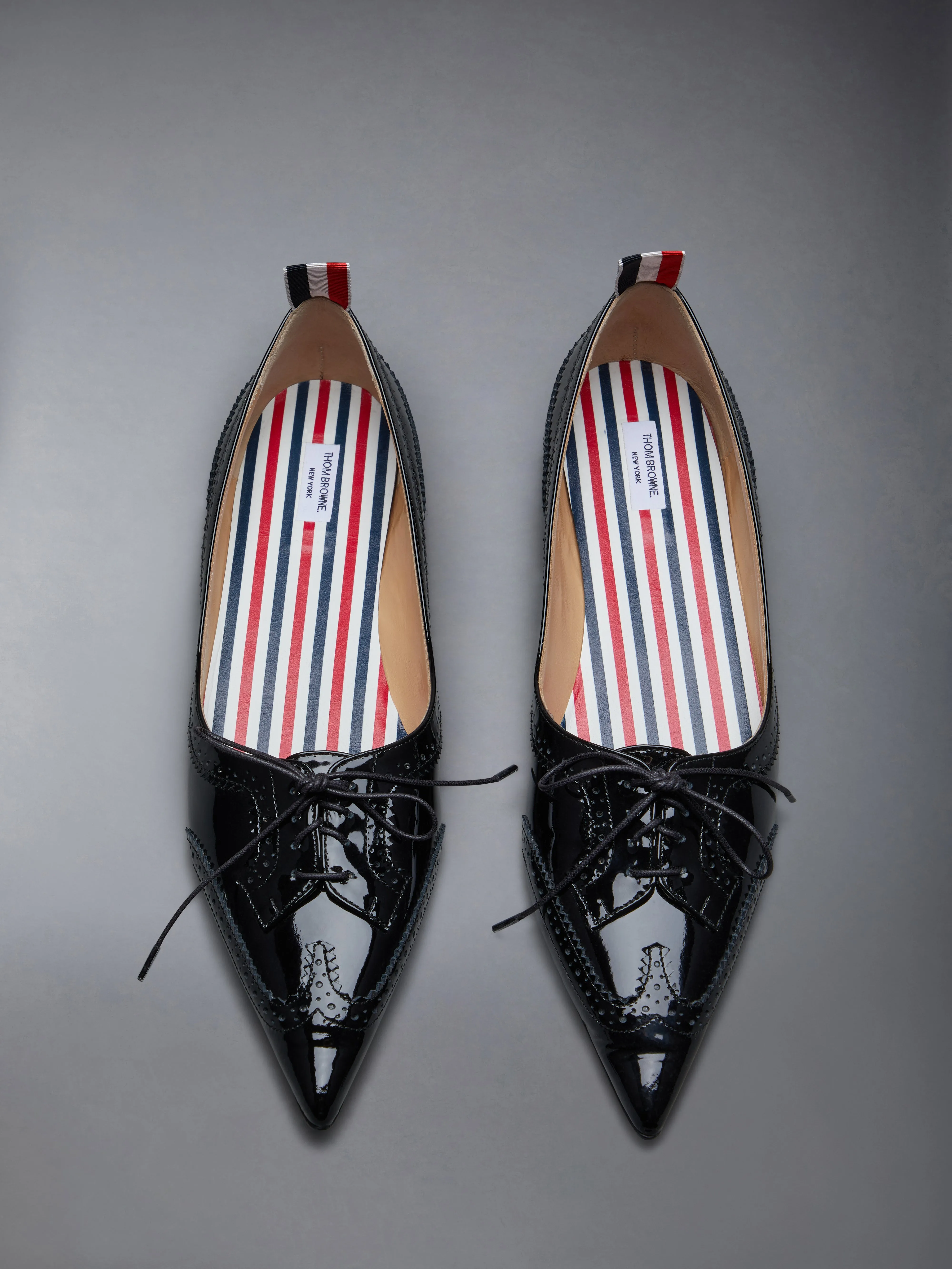 PATENT POINTED WINGTIP BALLERINA sold by Thom Browne product image thumbnail 5